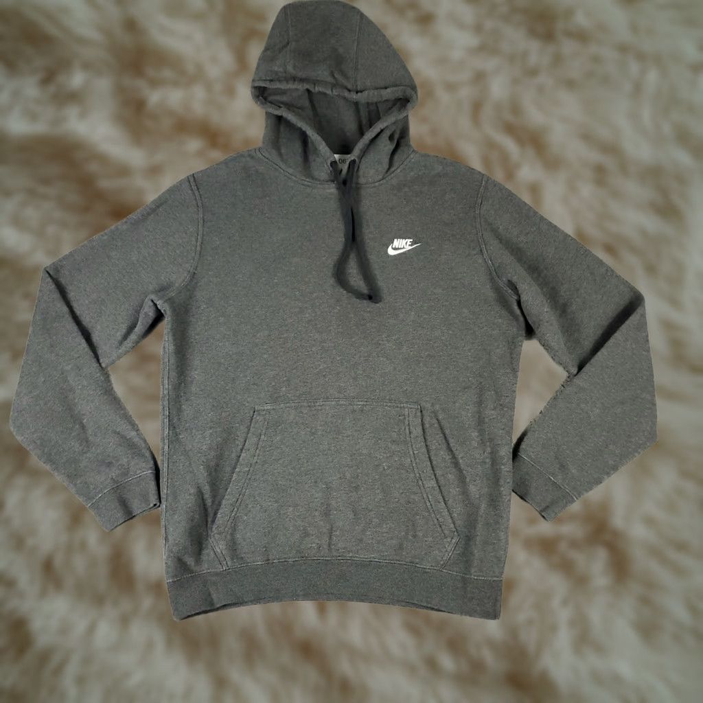Nike Nike Hoodie Mens Size M Gray Swoosh Pullover Sweatshirt Size US M / EU 48-50 / 2 - 1 Thumbnail