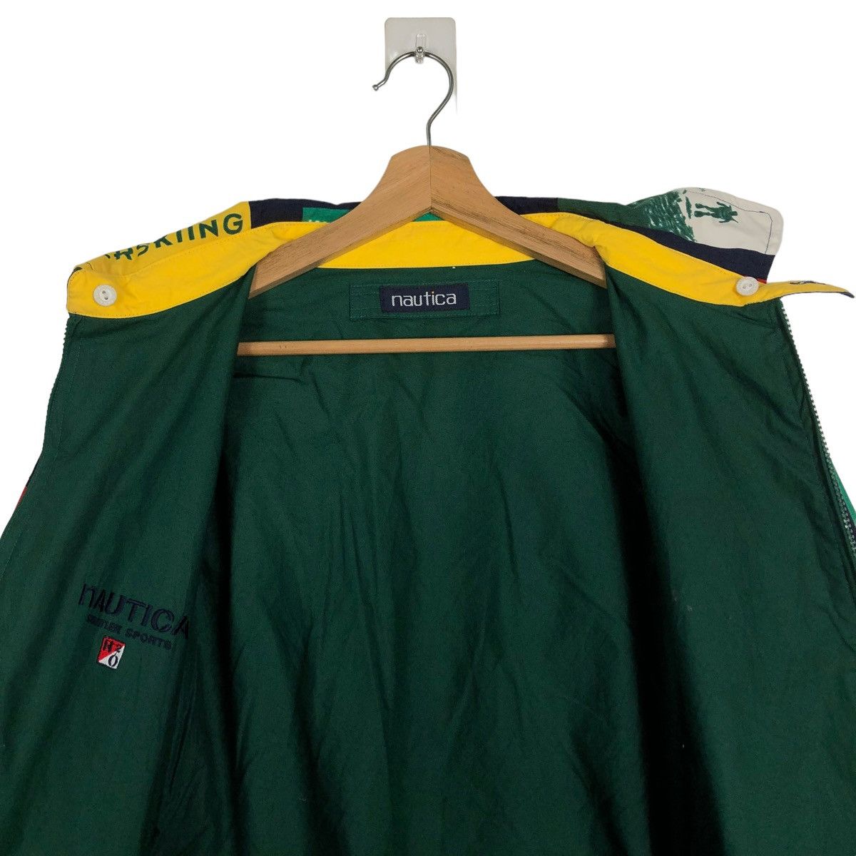 Nautica 🔥90s Bomber Jacket Reversible Overprint Nautica Color Block Size US XL / EU 56 / 4 - 13 Thumbnail