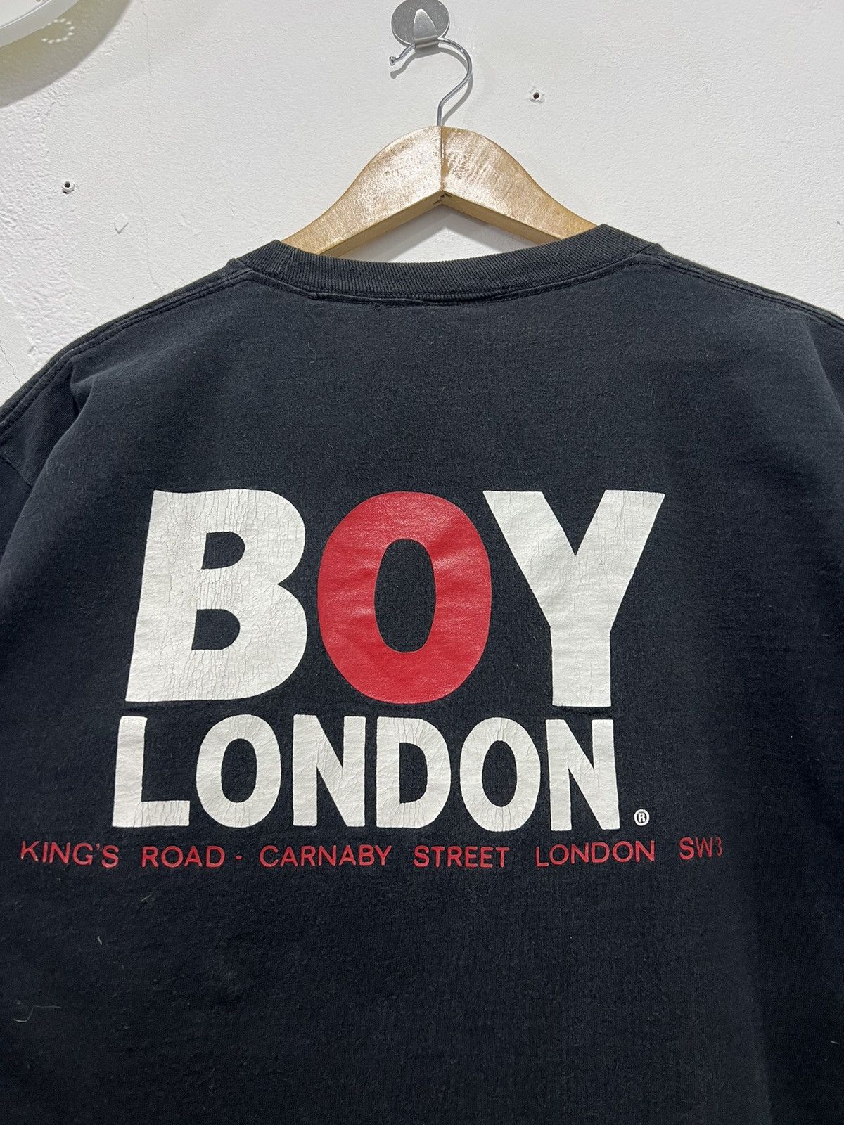 Vintage Vintage 90’s Boy London Crazy Backhit Tshirt Size US XL / EU 56 / 4 - 8 Thumbnail