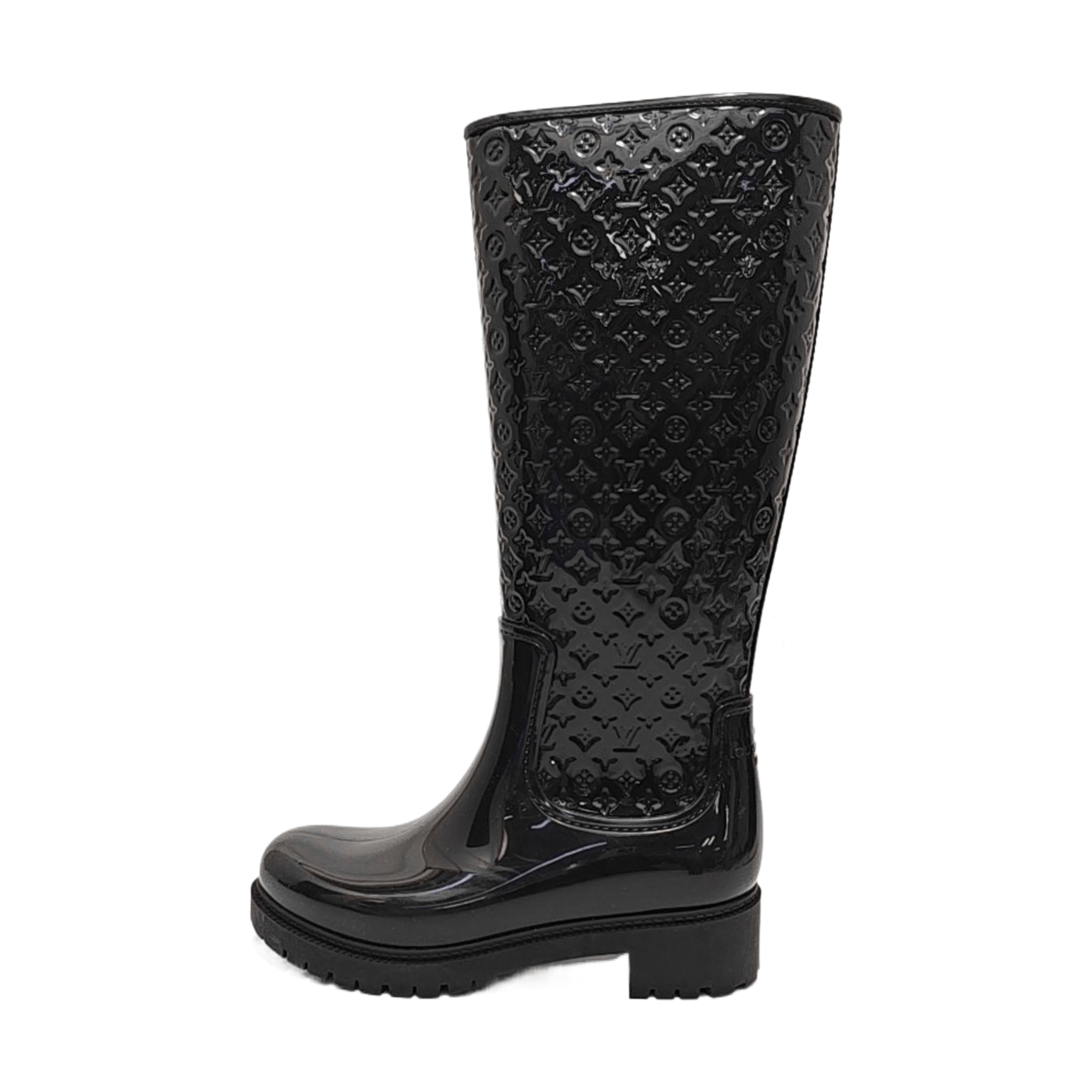 Louis Vuitton LOUIS VUITTON Monogram Embossed Boots Size 37 Size US 7 / IT 37 - 1 Thumbnail