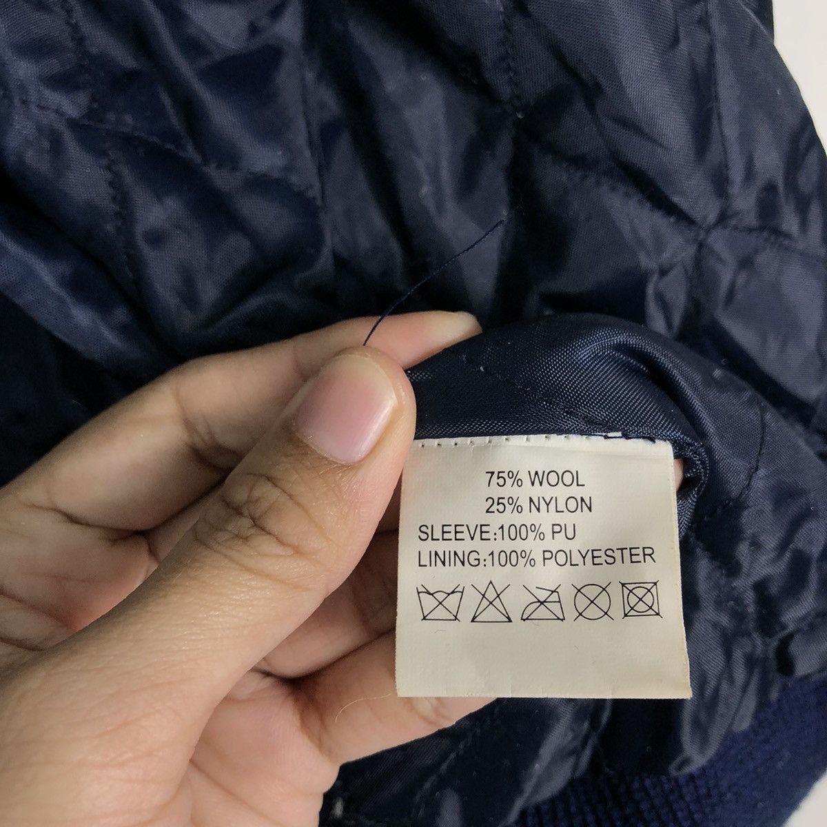 Japanese Brand 🔥90’s Vintage Varsity Jacket Leather Handling Bong Japan Size US L / EU 52-54 / 3 - 16 Thumbnail