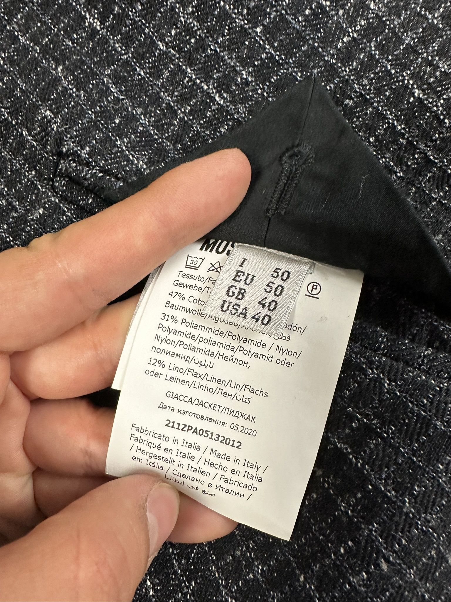 Moschino Moschino Couture Double-Breasted Wool Blazer Size 50R - 8 Thumbnail
