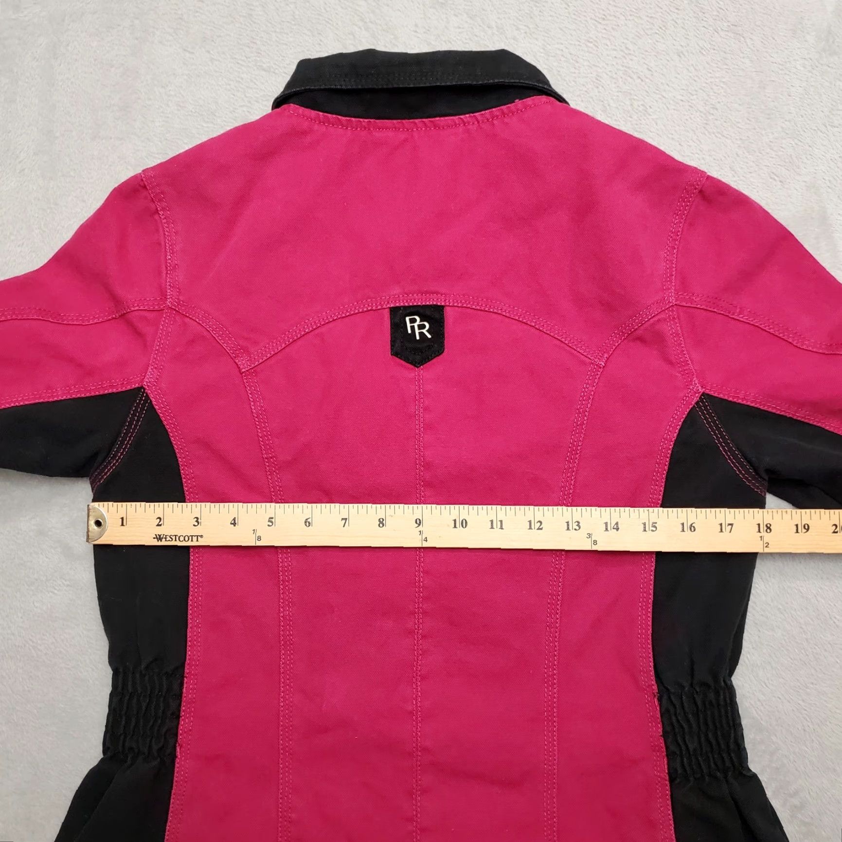 Vintage Powder River Jacket Womens M Pink Canvas Work Riding Western Ranchwear Button-Up Snaps Casual Long Sleeve USA Western Theme Mens Womens Boys Girls Size M / US 6-8 / IT 42-44 - 8 Thumbnail