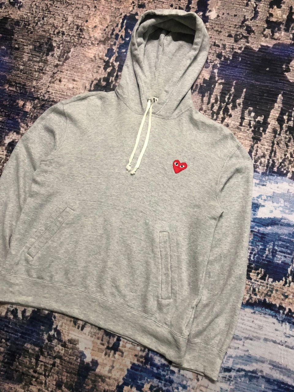 Comme des Garcons PLAY Comme Des Garcons Play Hoodie Fullover Grey AD2012 Size US M / EU 48-50 / 2 - 5 Thumbnail