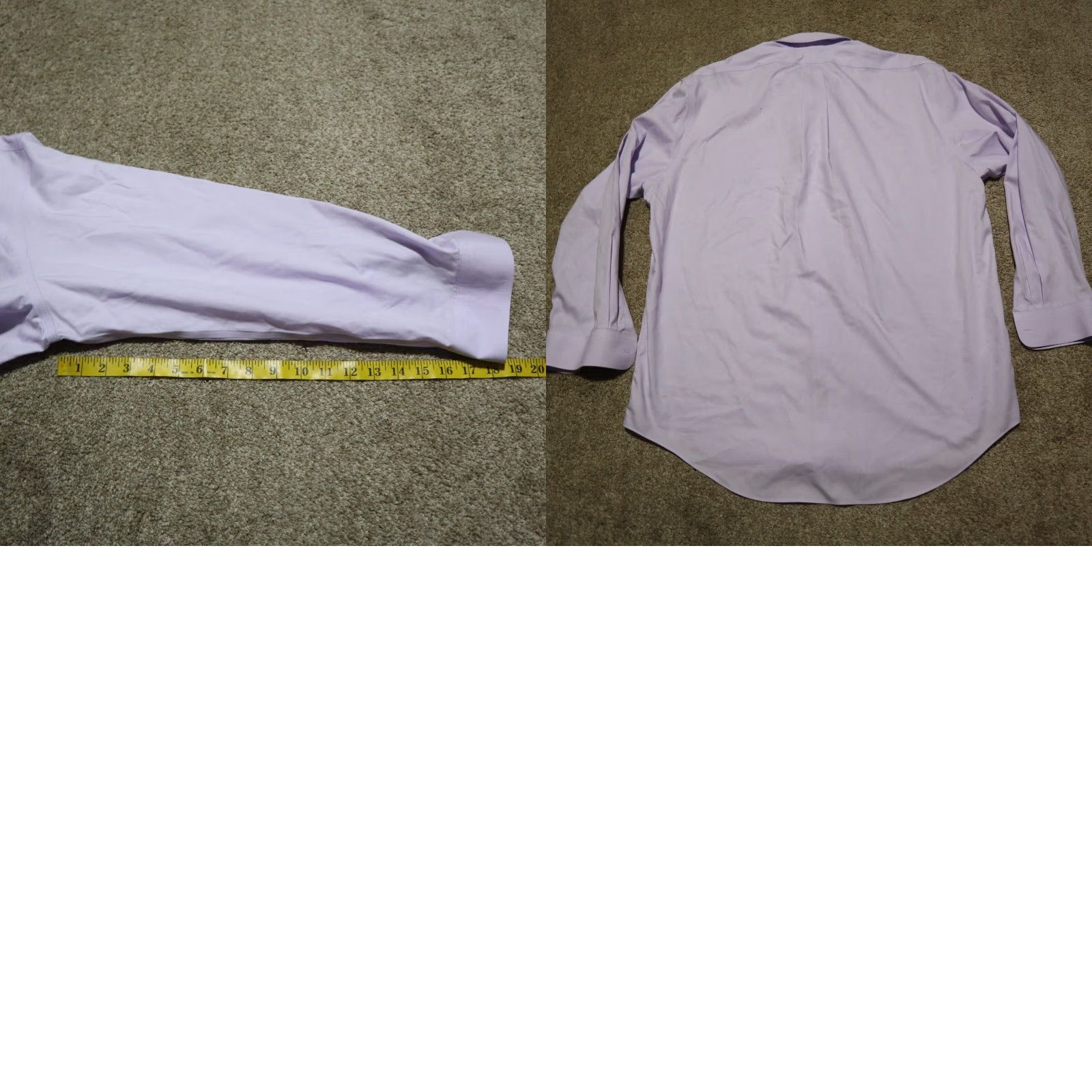Lands' End Lands' End Shirt Button-Up Long Sleeve Men Purple Plaid 17.5 34 Tailored Fit Cotton Size US XL / EU 56 / 4 - 8 Thumbnail