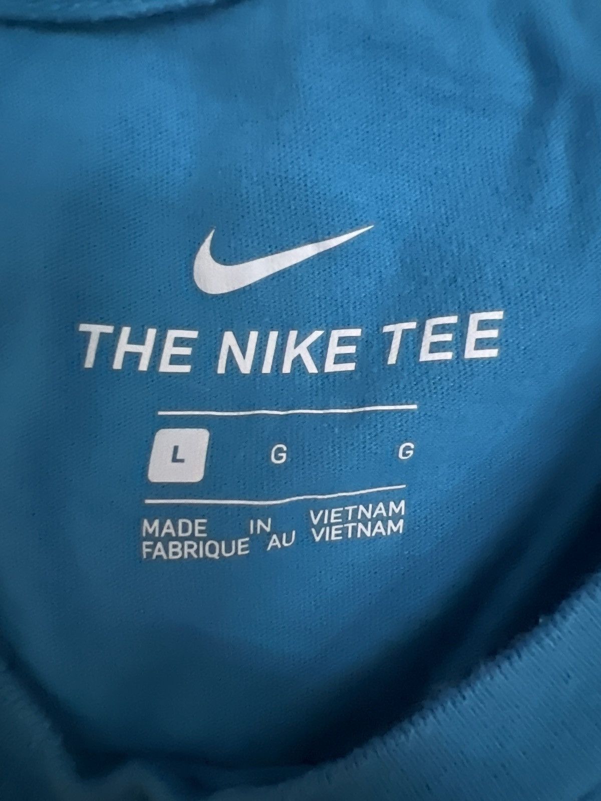 Nike Nike Blue Embroidered Logo Tee Size US L / EU 52-54 / 3 - 3 Thumbnail