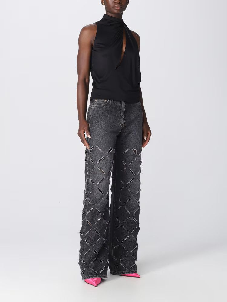 Versace o1y0226 Blouse in Black Size M / US 6-8 / IT 42-44 - 2 Thumbnail