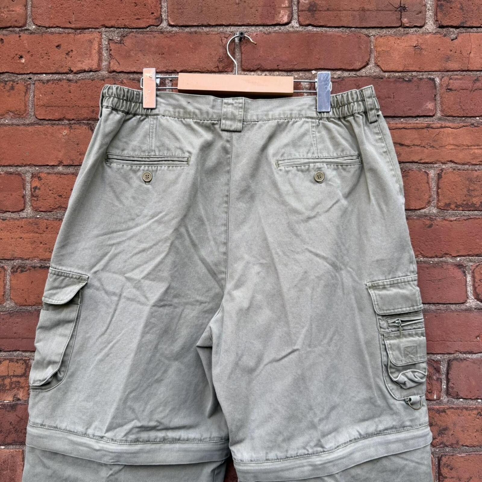 Other Vintage red head zip off summer cargo pants 00s 34-36x30 Size US 34 / EU 50 - 5 Thumbnail