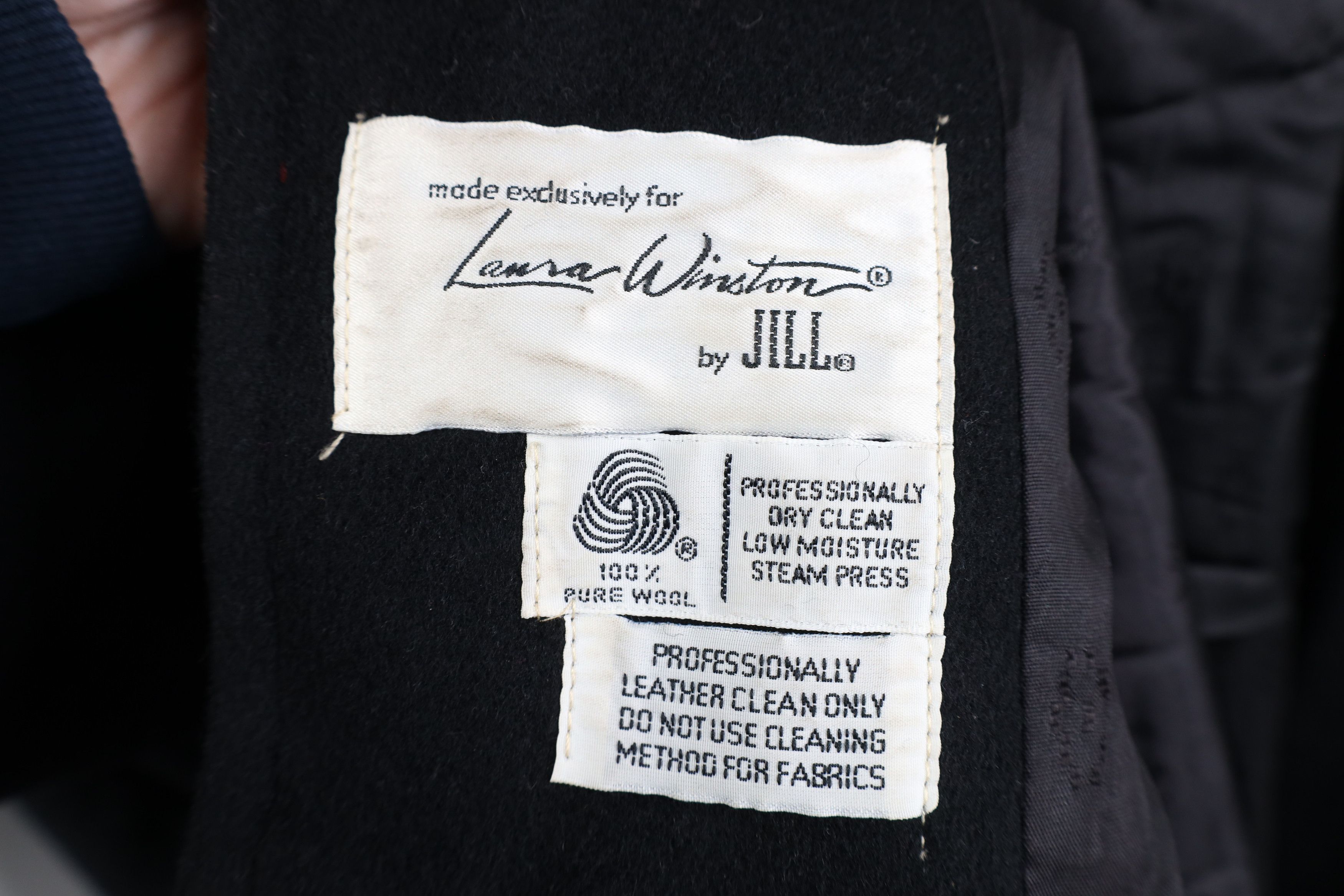 Vintage Vintage 90s Streetwear Wool Leather Trim Overcoat Jacket USA Size XXL / US 16-18 / IT 52-54 - 13 Thumbnail