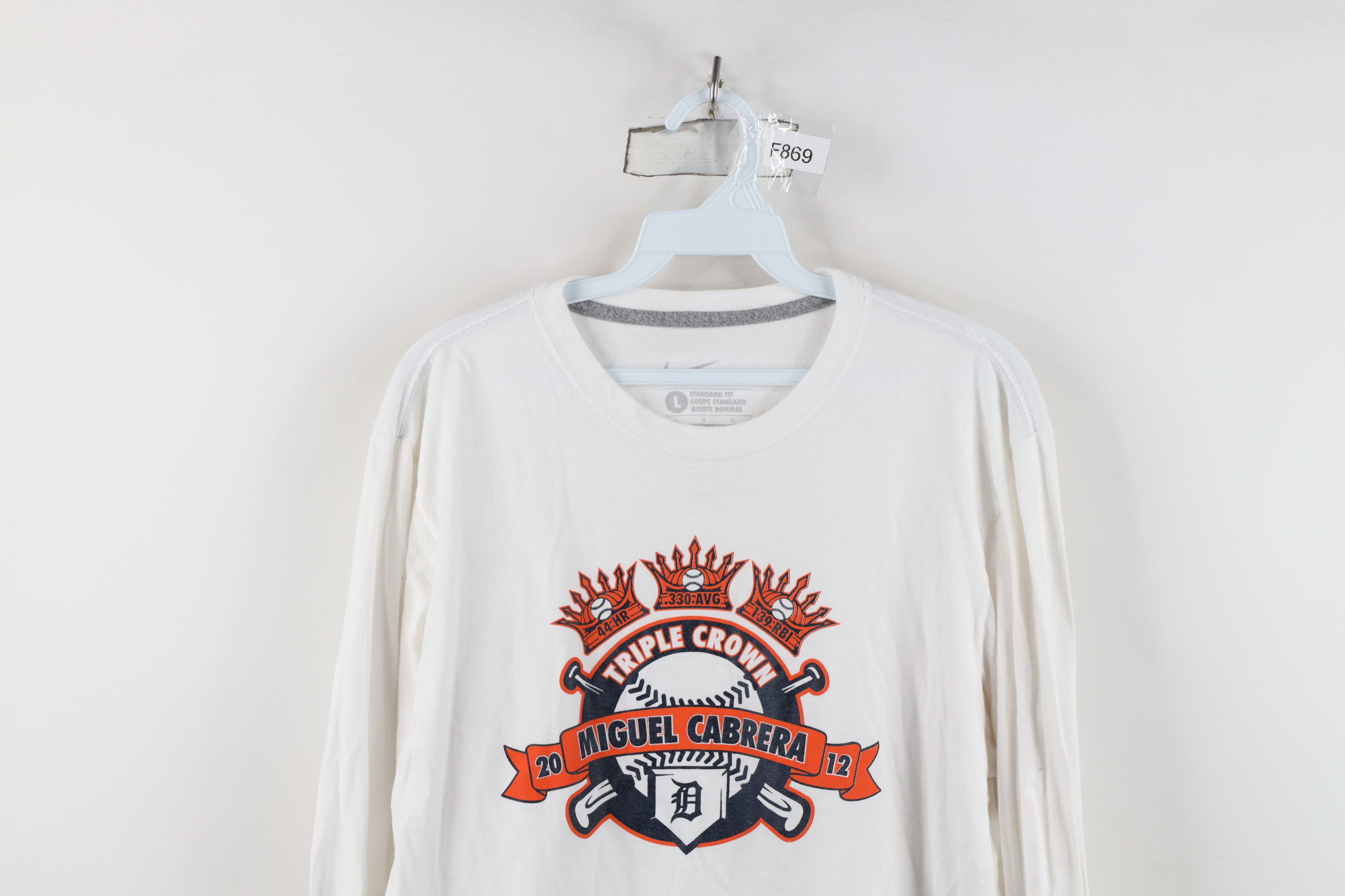 Nike Nike Crown Miguel Cabrera Detroit Tigers Baseball T-Shirt Size US L / EU 52-54 / 3 - 2 Thumbnail