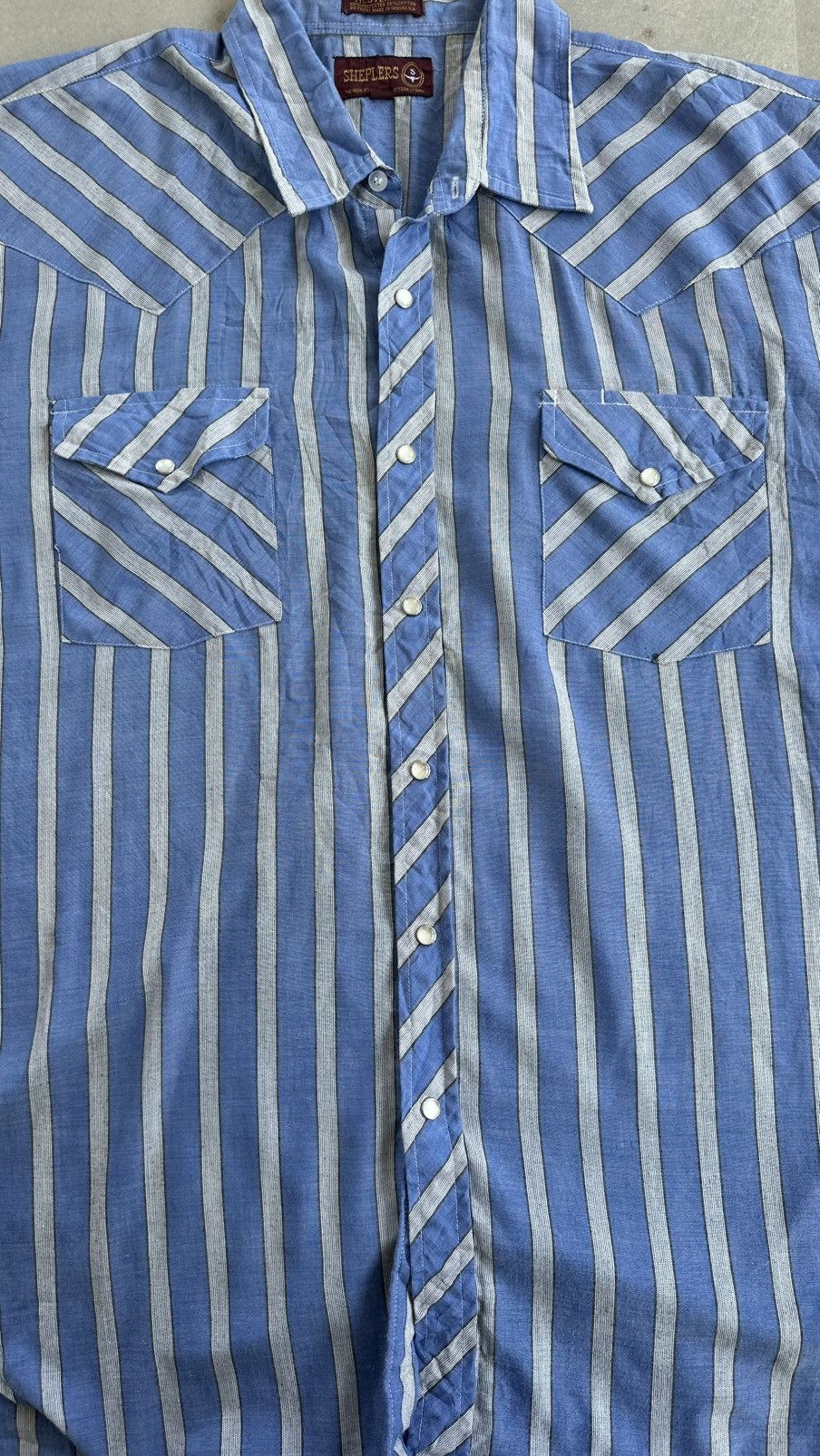Other VINTAGE SHEPLERS WESTERN FIT SHIRT Size US XL / EU 56 / 4 - 2 Thumbnail