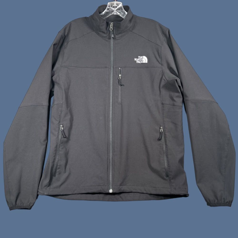 The North Face The North Face Jacket Mens Med Reg Black Softshell Full Zip Fleece Lined Outdoor Size US M / EU 48-50 / 2 - 1 Thumbnail