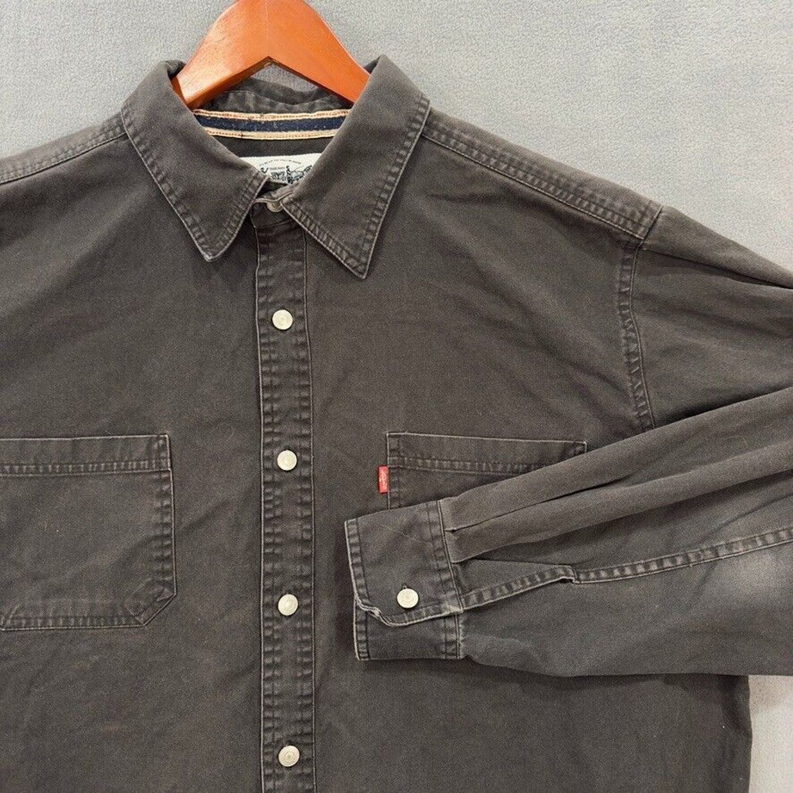 Levi's Vintage Levi Shirt Mens XL Black Denim Button Up Jean Jacket Size US XL / EU 56 / 4 - 3 Thumbnail