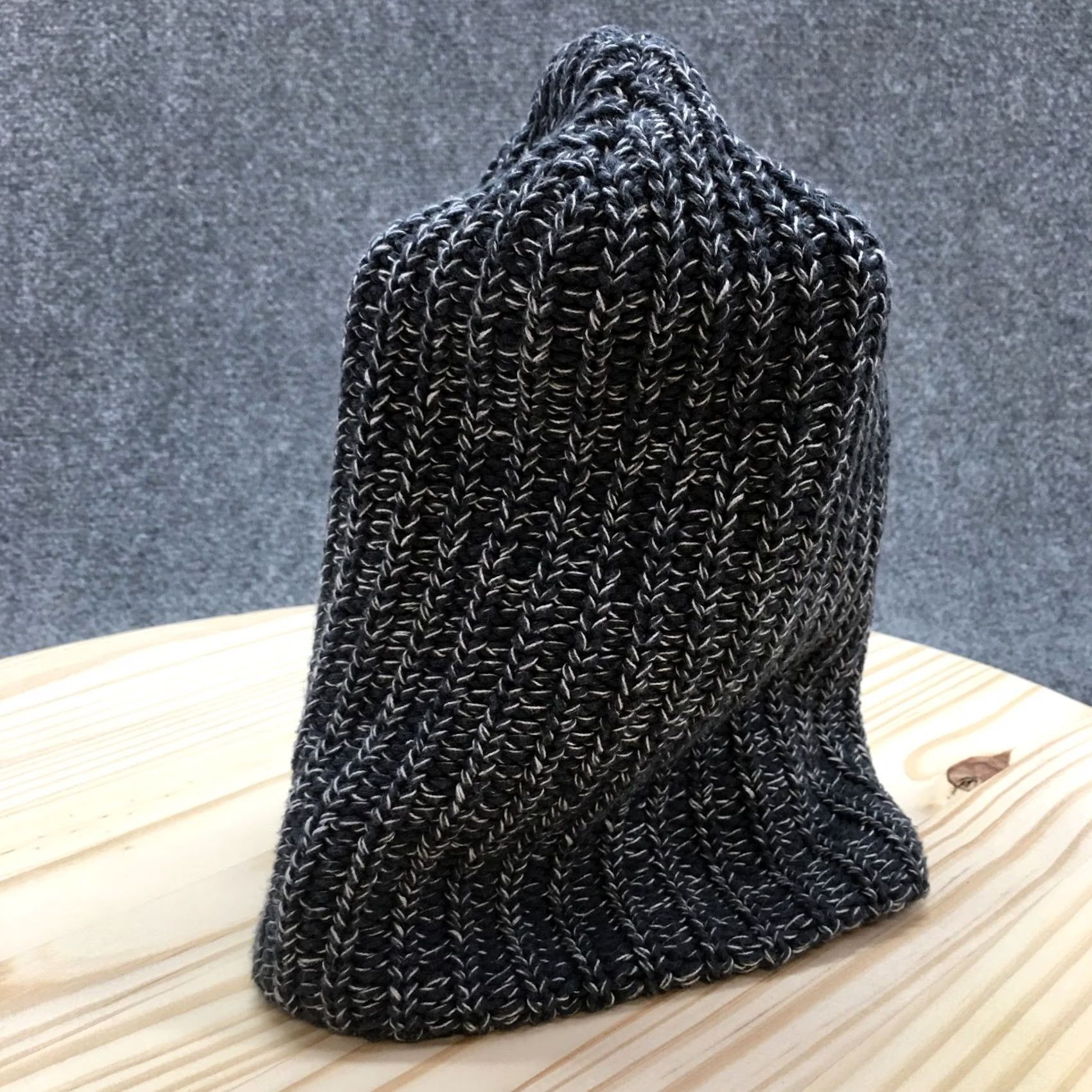 Vintage Love Your Melon Knit Beanie Hat Mens One Size Grey Cotton Knitted Winter Logo Size ONE SIZE - 4 Thumbnail