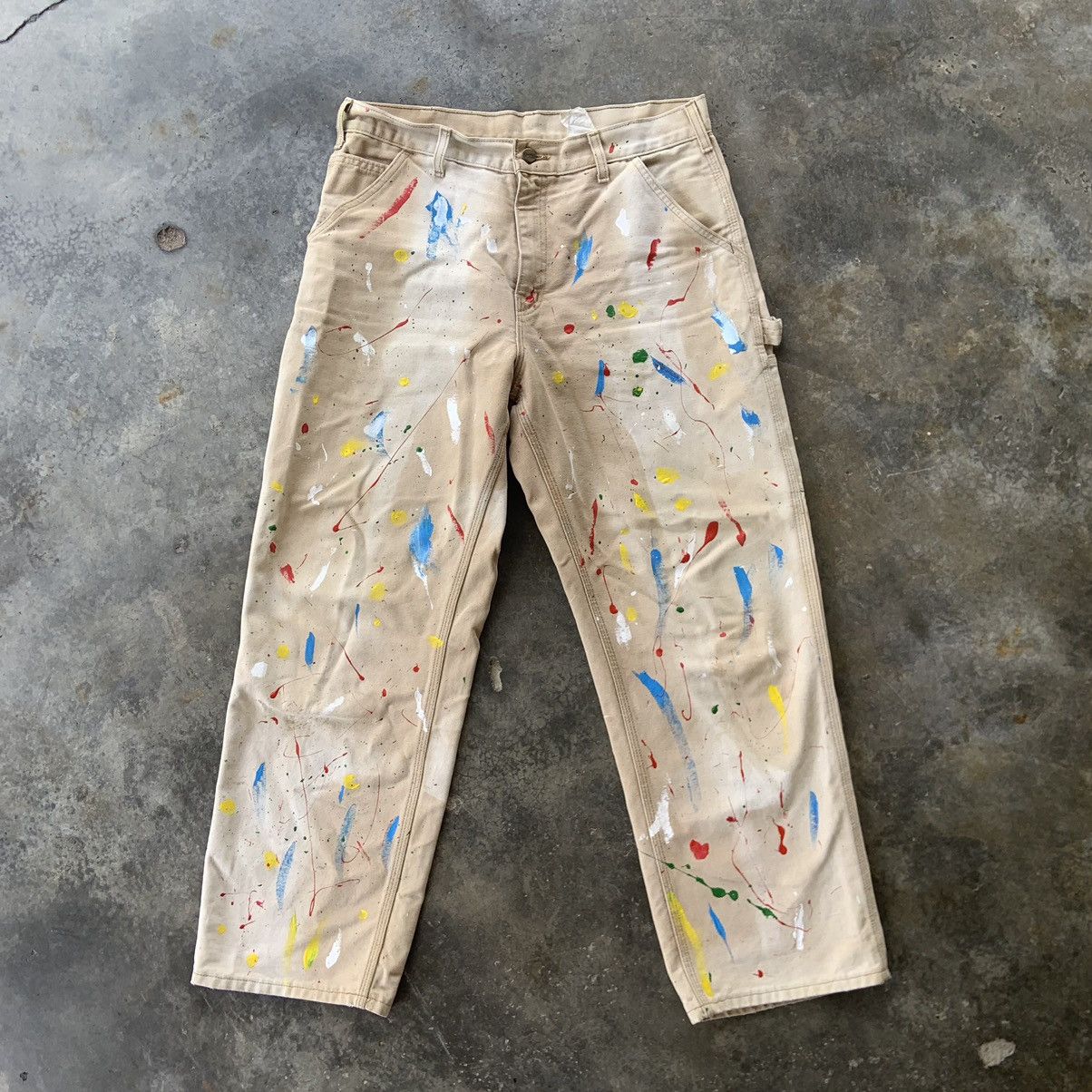パンツ ISSUE 90s vintage artistic painted pants Vintage 1990s VERSACE JEANS COUTURE Pop Art Graffiti Stripe