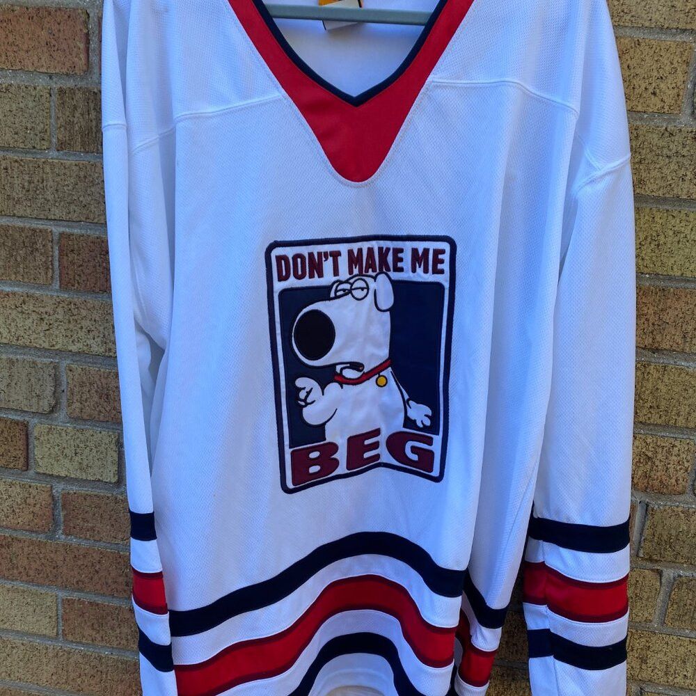 Vintage RARE 2007 Family Guy Embroidered Hockey Jersey L XL "Dont M Size US L / EU 52-54 / 3 - 4 Thumbnail