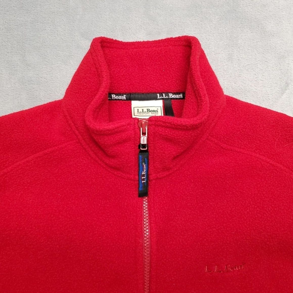 Vintage LL Bean Fleece Vest Womens Medium Red Full Zip Sleeveless Outdoors Made USA Size M / US 6-8 / IT 42-44 - 2 Thumbnail