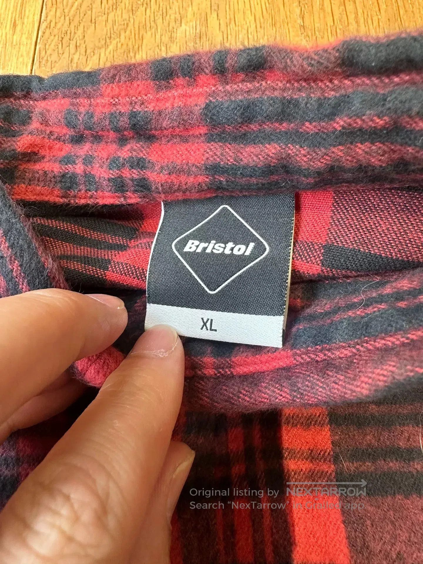 F.C.R.B Coca-Cola x F.C.R.B Red Plaid Shirt. Size US XL / EU 56 / 4 - 4 Thumbnail