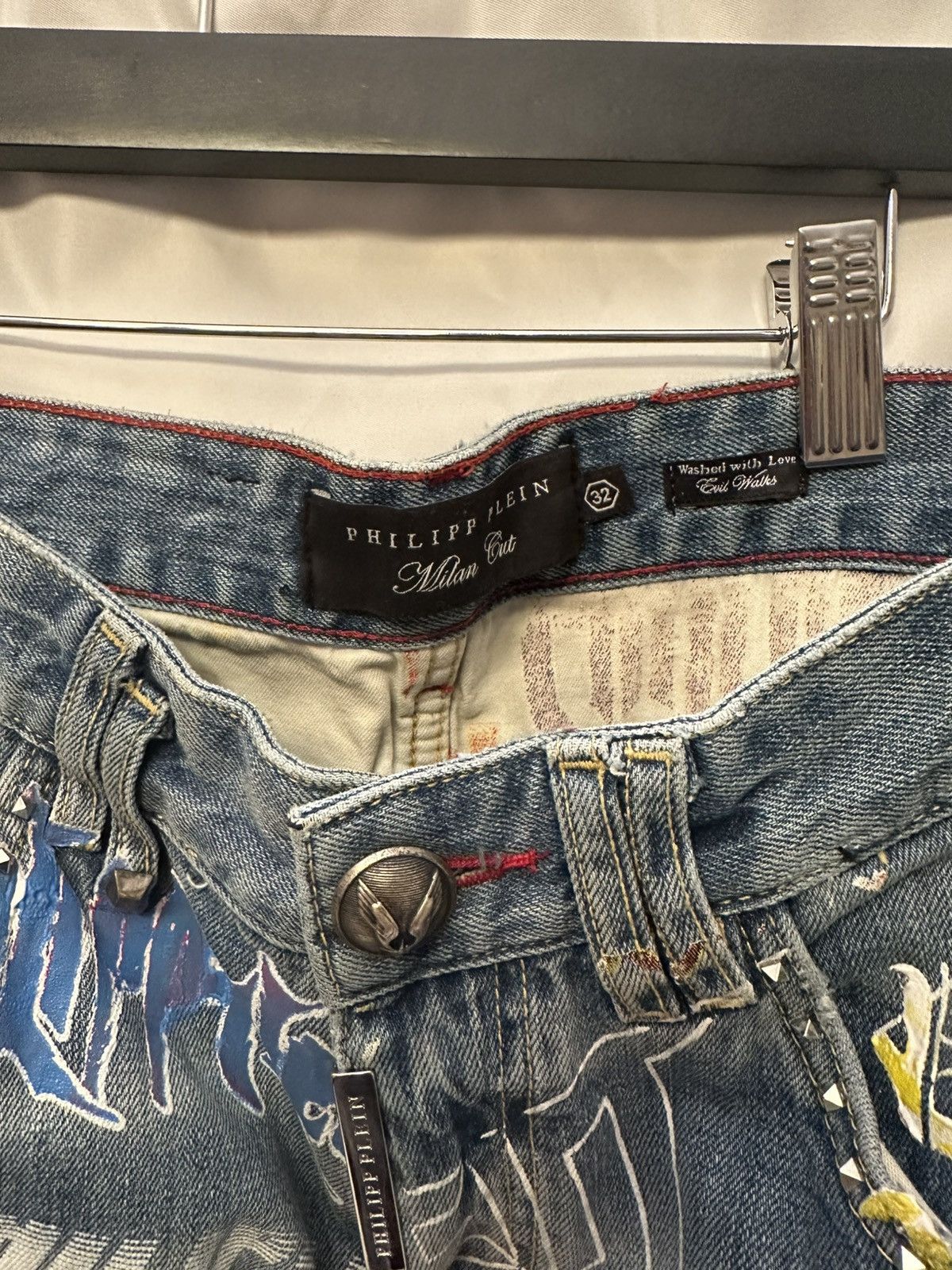 Philipp Plein Philipp Plein Patchwork Denim Size US 32 / EU 48 - 11 Thumbnail