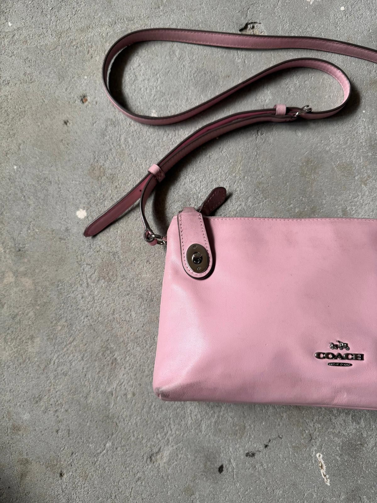 Coach Coach Leather Crossbody Bag Pink Size ONE SIZE - 2 Thumbnail