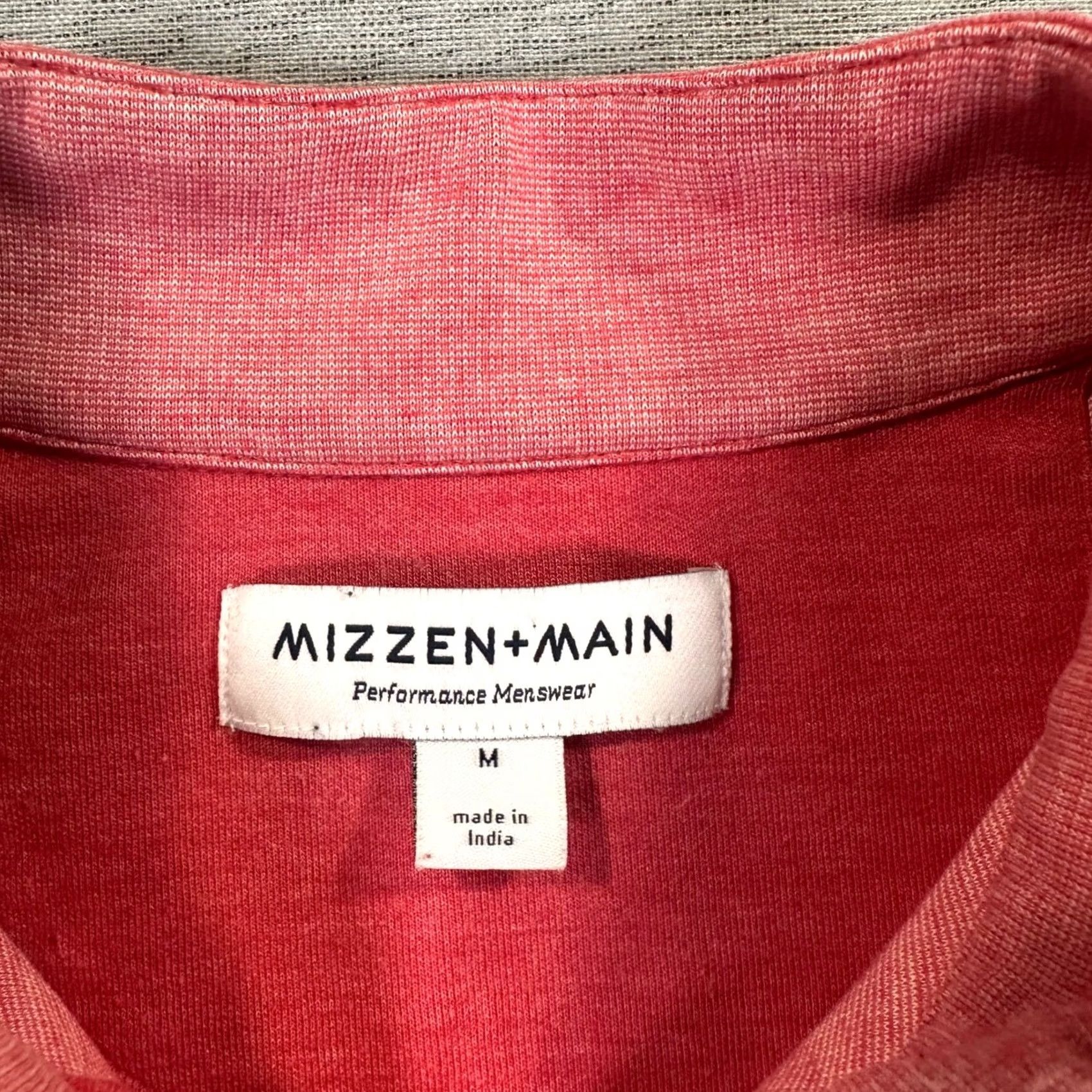 Mizzen+Main Mizzen+Main Pullover Mens M Red Performance Sweater 1/4 Zip Golf Preppy Size US M / EU 48-50 / 2 - 2 Thumbnail
