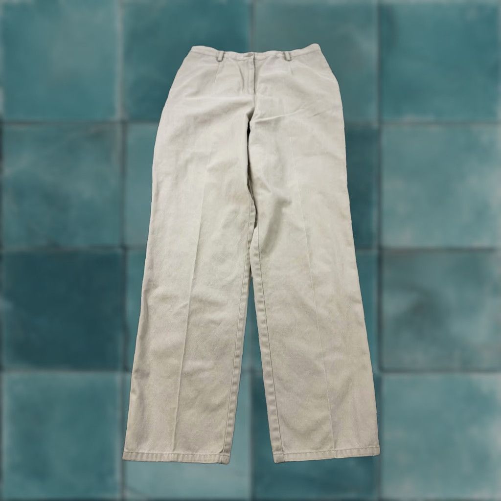 Pendleton Pendleton Pants Women’s 8 Khaki Pleated Chino Beige Casual Business Womens Size 30" / US 8 / IT 44 - 1 Thumbnail