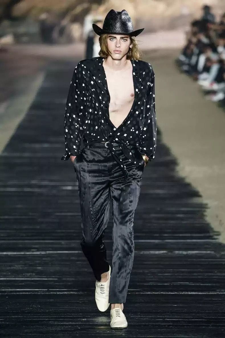 Saint Laurent Paris Saint Laurent Paris Silk Square Shirt-2505 Size US M / EU 48-50 / 2 - 5 Thumbnail