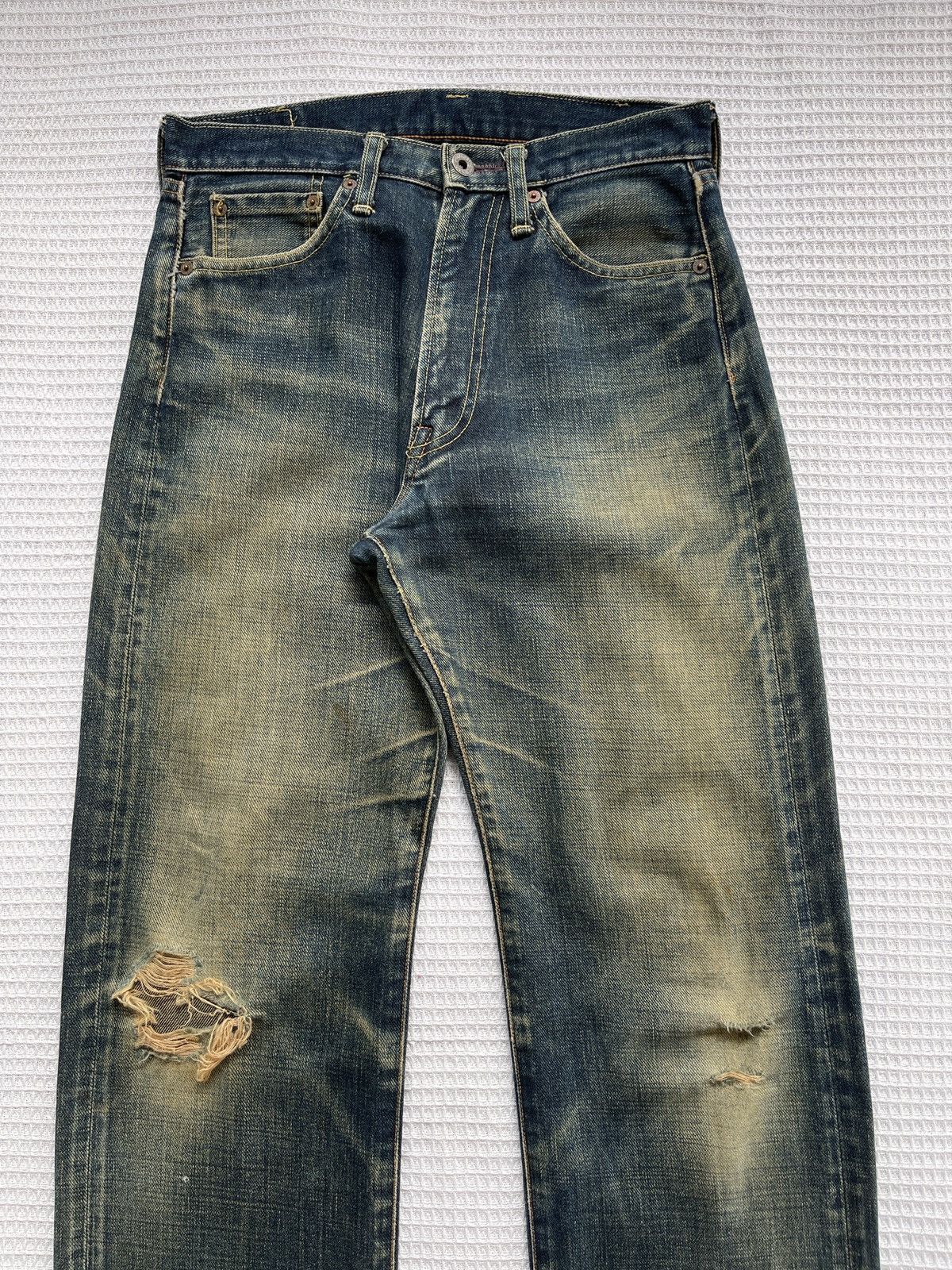 Japanese Brand Rare🔥Vintage BOBSON Distressed Denim Jeans Size US 29 - 4 Thumbnail