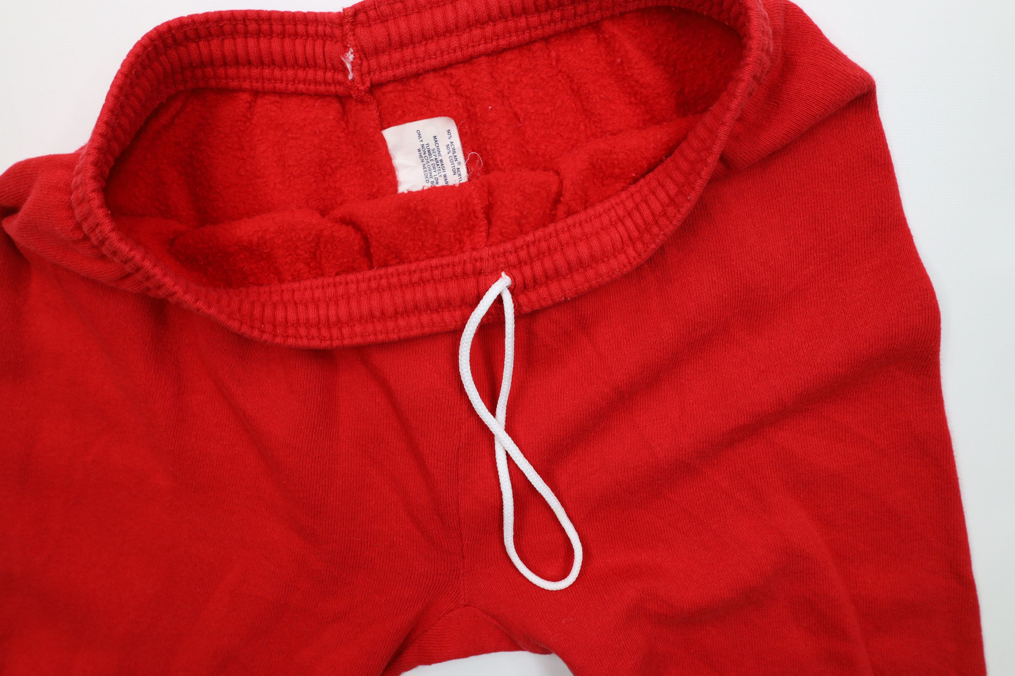 Vintage Vintage 70s Streetwear Gusset Sweatpants Joggers Red USA Size US 34 / EU 50 - 5 Thumbnail