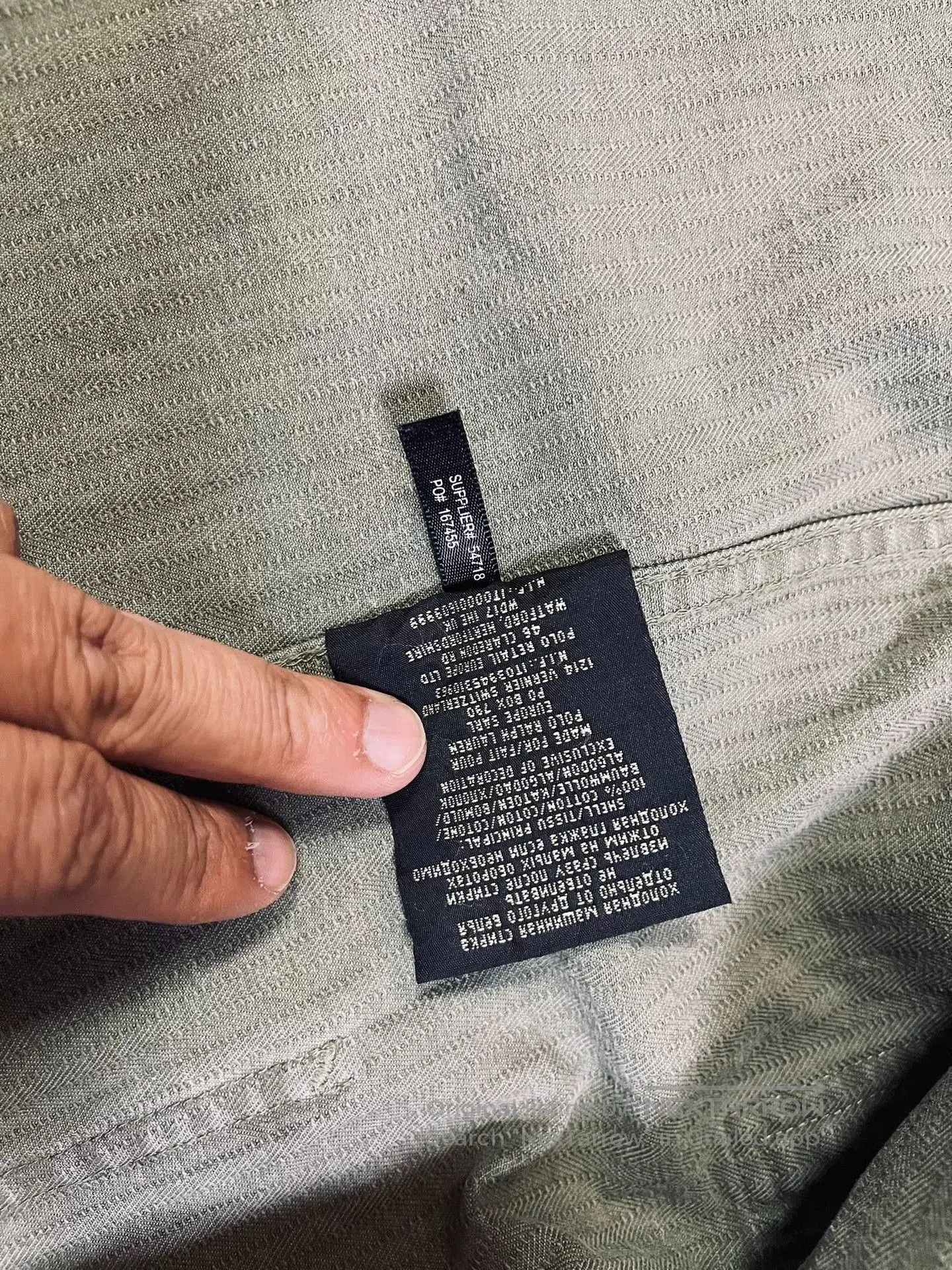 RRL Ralph Lauren RRL Military Green Herringbone Work Jacket. Size US XXL / EU 58 / 5 - 4 Thumbnail