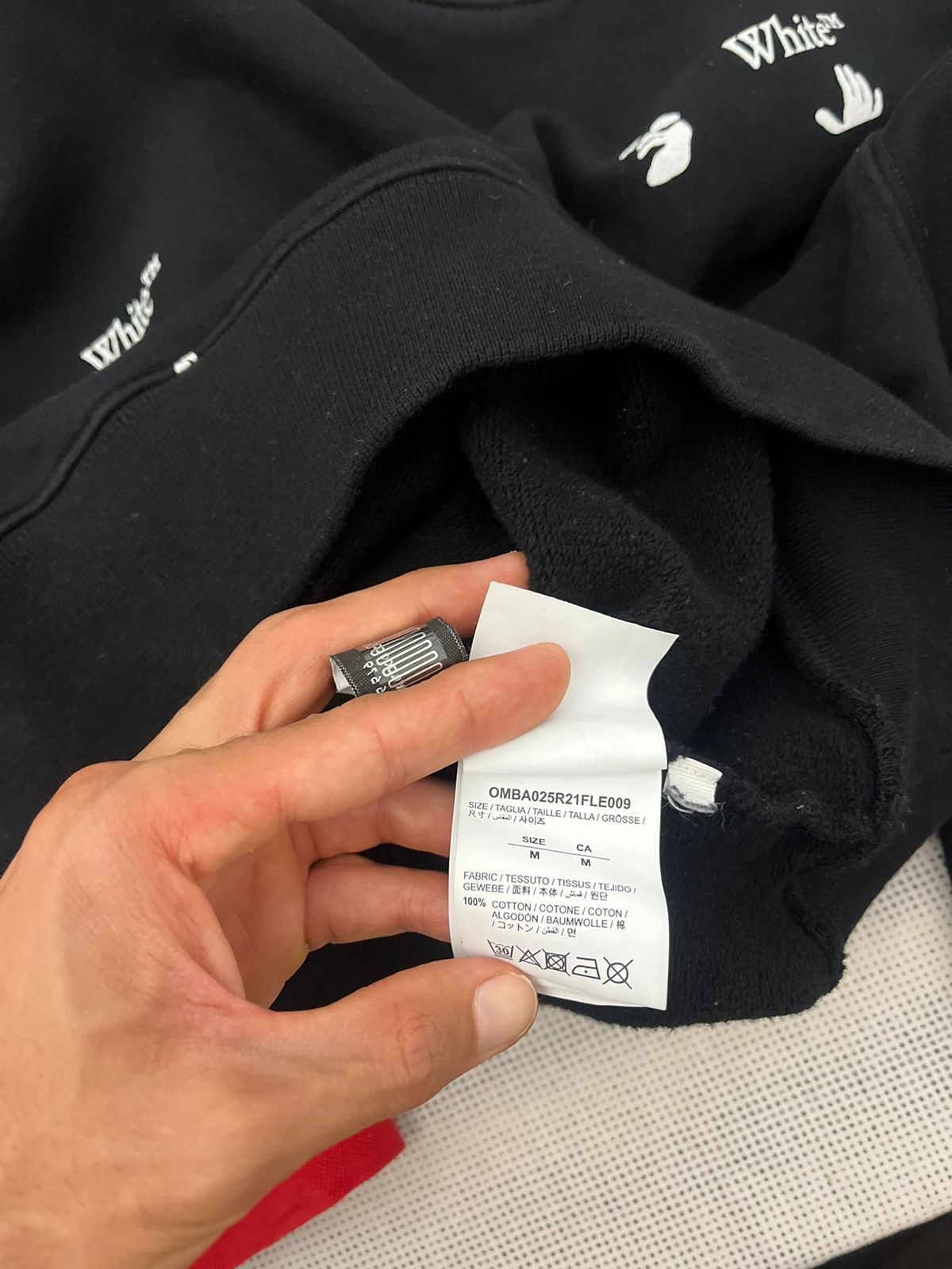 Off-White Off-White Allover Slim Crewneck 'Black' Size US M / EU 48-50 / 2 - 7 Thumbnail