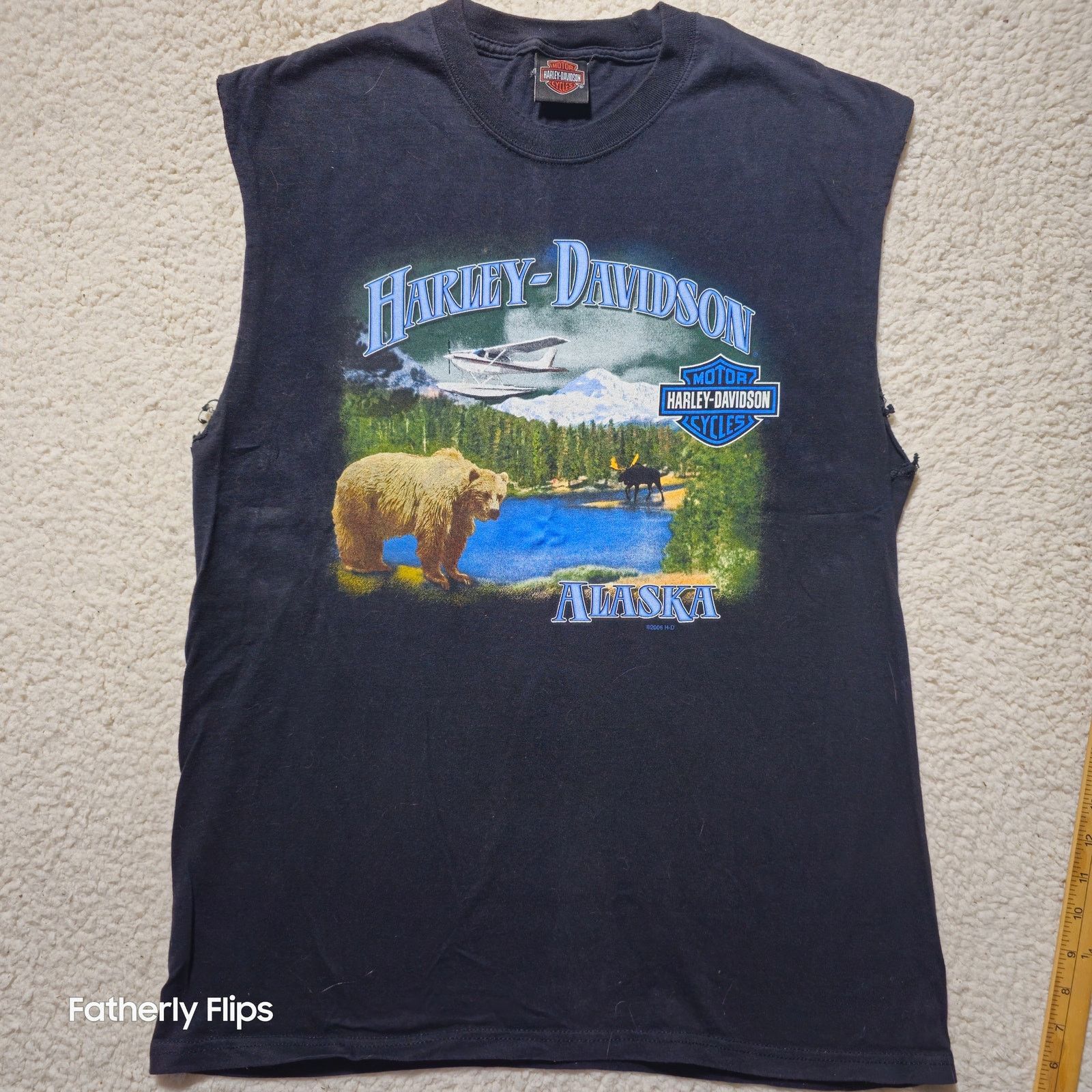 Harley Davidson 2007 Harley Davidson Alaska Polar Bear Muscle T-Shirt L Size US L / EU 52-54 / 3 - 6 Thumbnail