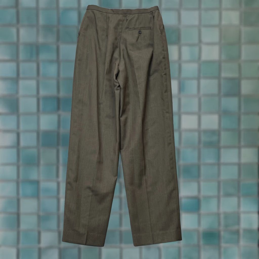 Jones New York VINTAGE Jones New York Pants Womens 10 Green Wool Straight Leg Dress Pants Boys? Size 28" / US 6 / IT 42 - 1 Thumbnail