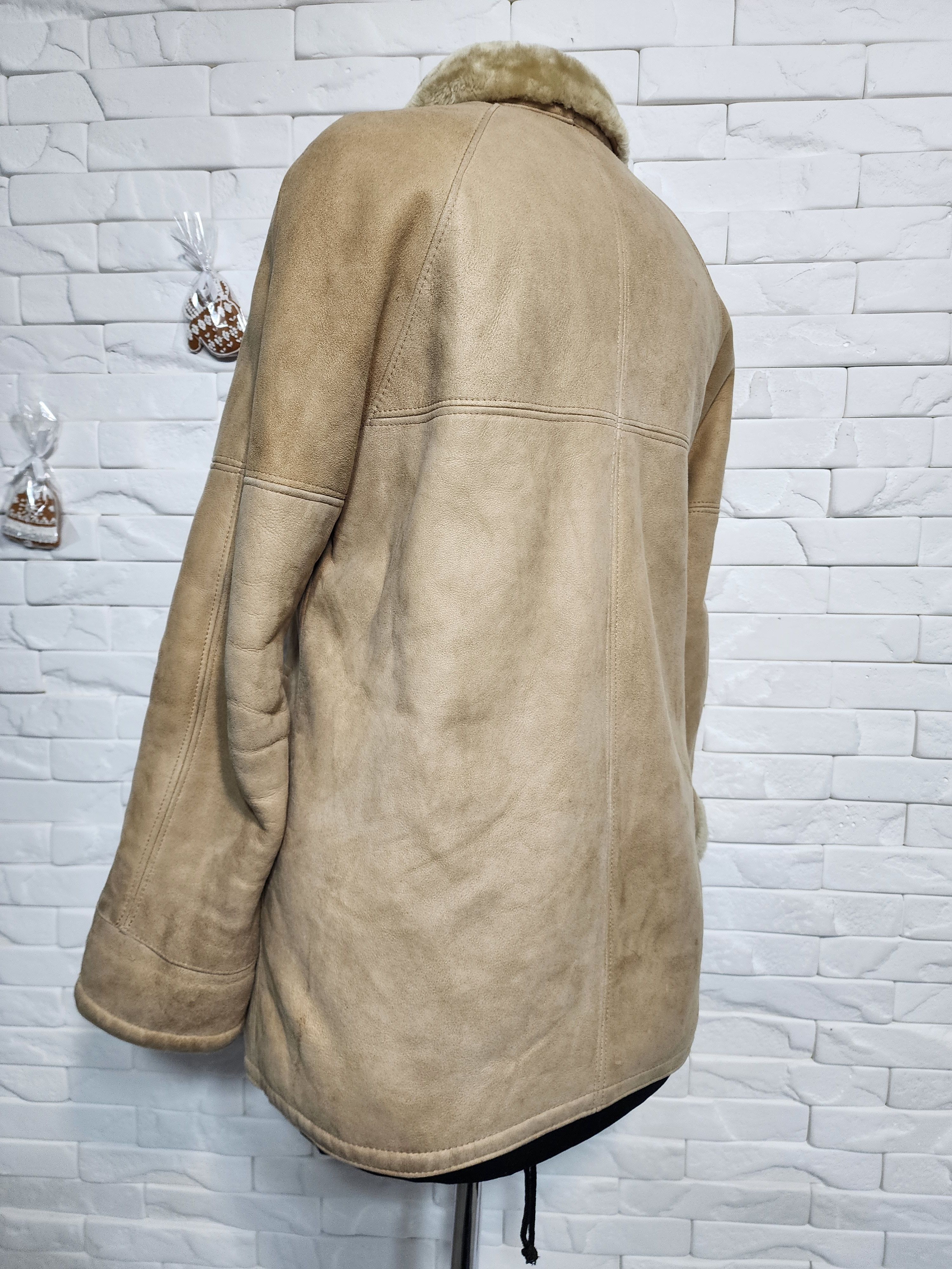 Furla Brown Sheepskin Coat: Women's Warm Genuine Fur Winter Coat Size L / US 10 / IT 46 - 6 Thumbnail