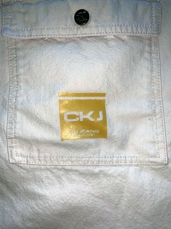 Calvin Klein CALVIN KLEIN JEANS EARLY 2000'S Y2K CREAM BAGGY FIT JEANS Size US 36 / EU 52 - 4 Thumbnail