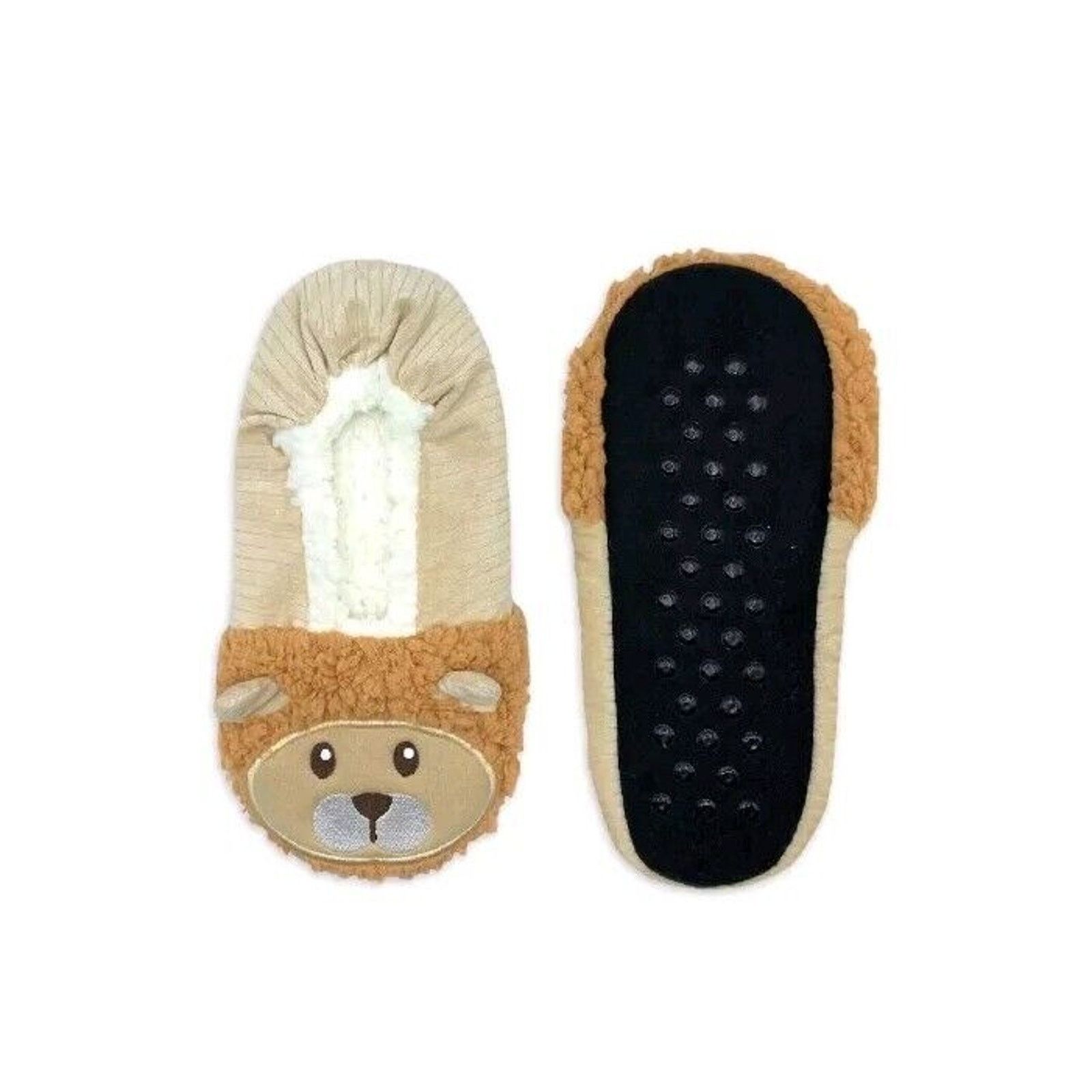 & Other Stories Fuzzy Babba Beige Lion Slipper Socks Women's Shoe Size 7-9.5 Size US 7 / IT 37 - 1 Thumbnail