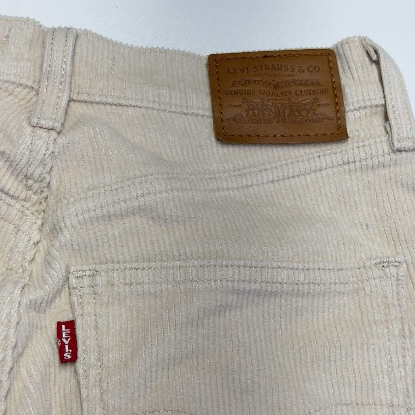 Levi's Levi's 70s High Flare Corduroy Pants Womens 29 Cream LVC Size 29" - 3 Thumbnail