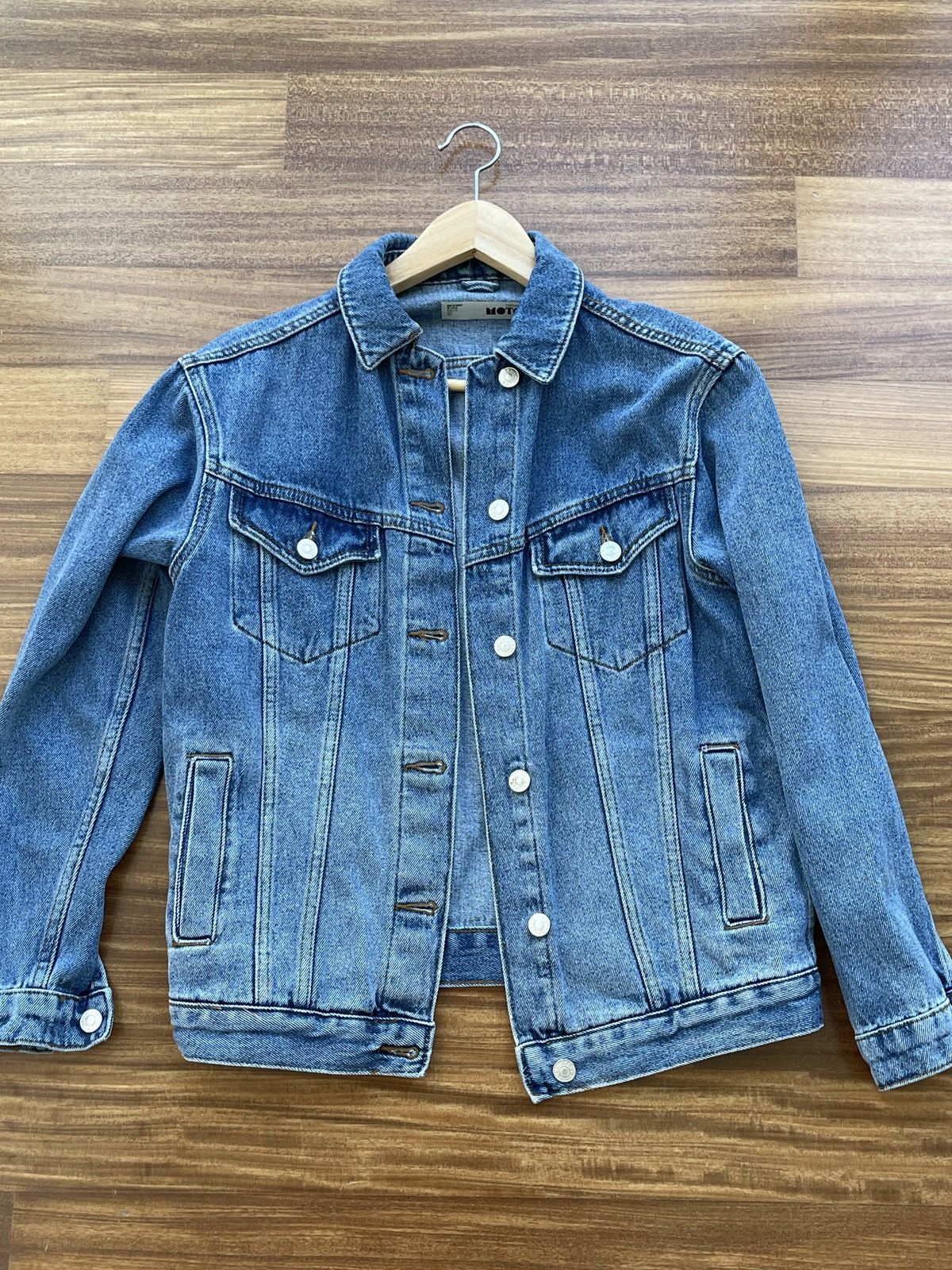Topshop Top Shop Denim Jacket Size XS / US 0-2 / IT 36-38 - 1 Thumbnail