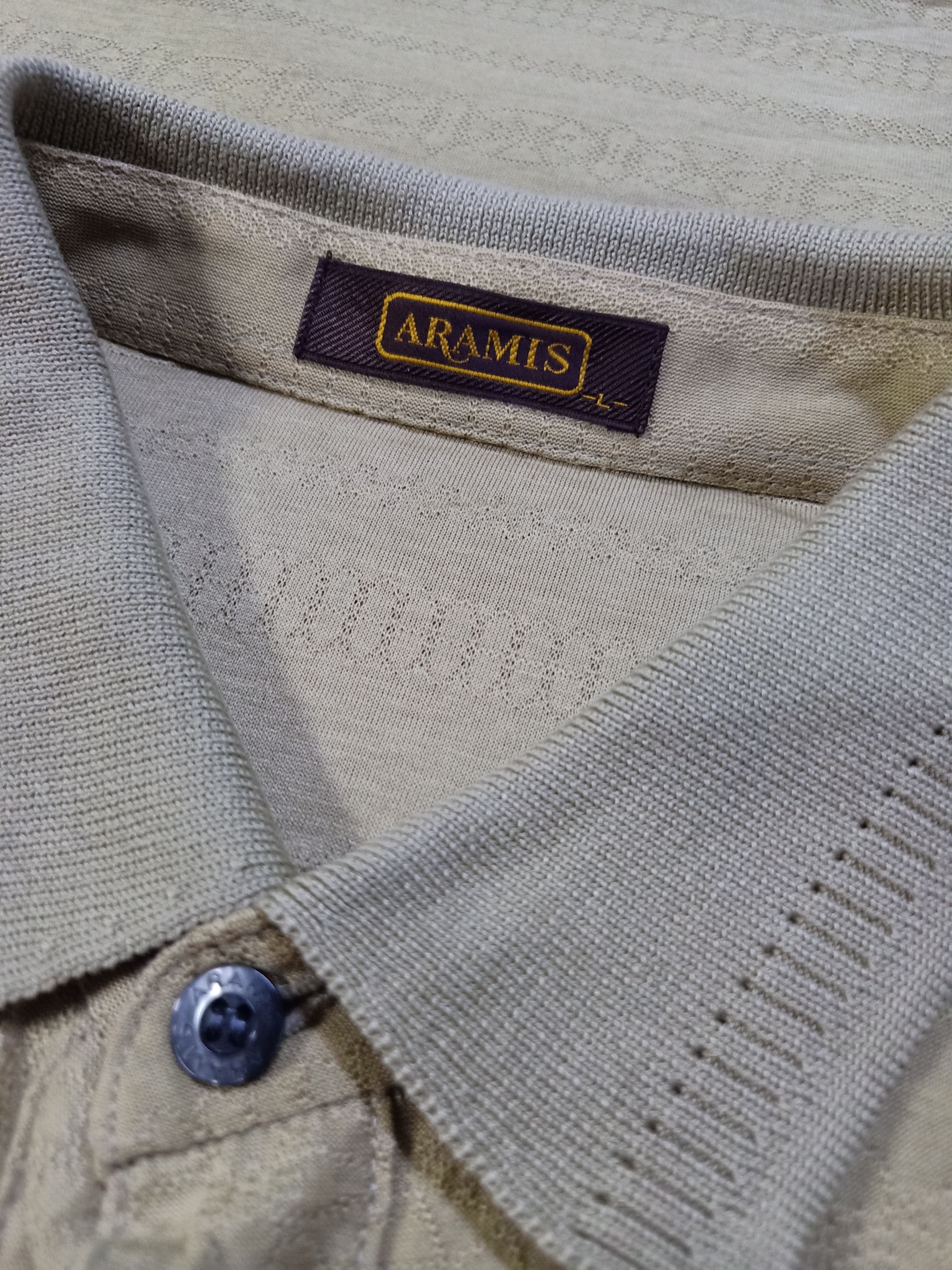 Japanese Brand Vintage 90s ARAMIS Japan Polo Shirt Rare Single Stitch Size US L / EU 52-54 / 3 - 3 Thumbnail