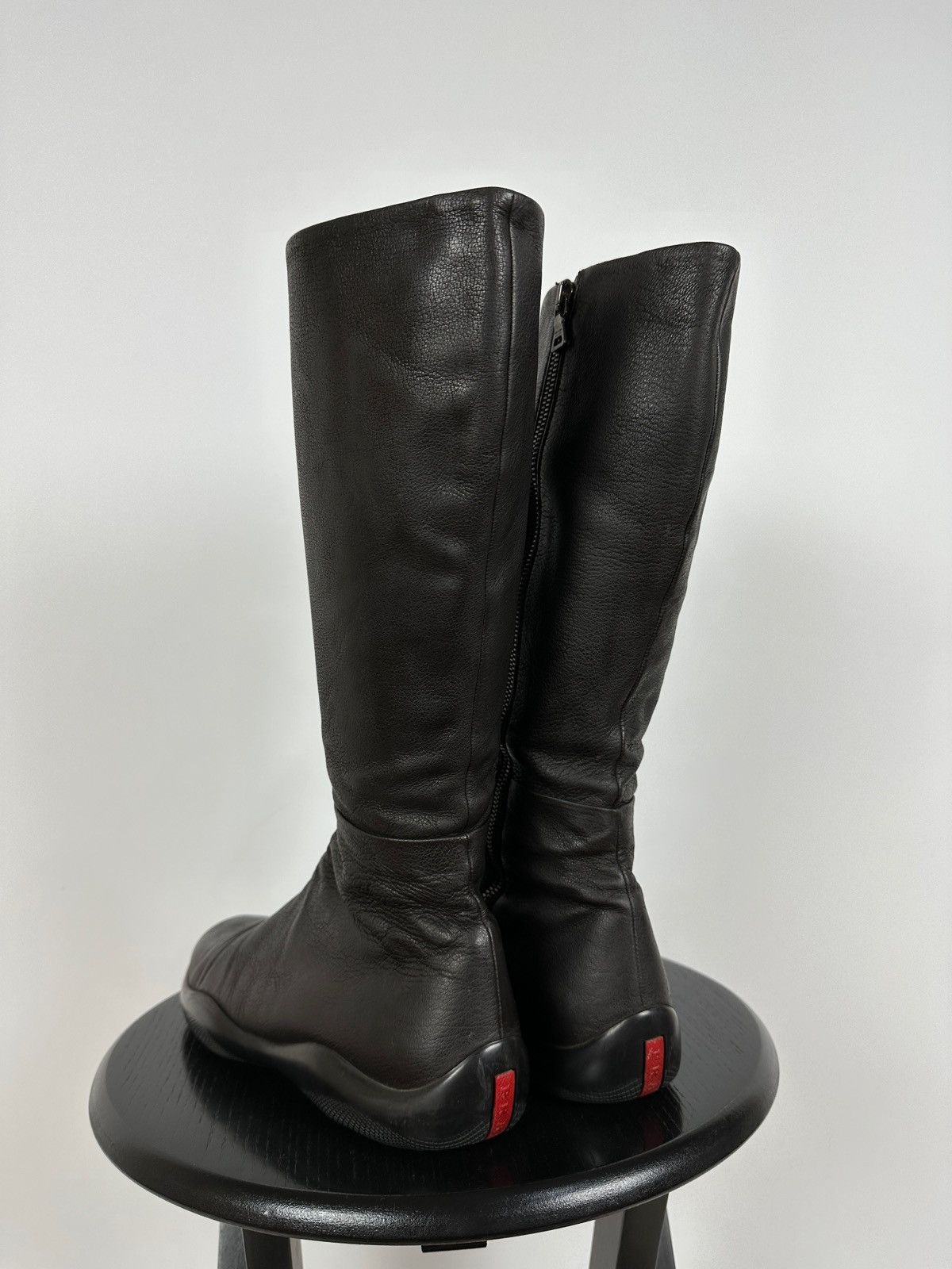 Prada Vintage Women s Prada Prada Brown Linea Rossa Tall Sport Knee Boots Grailed