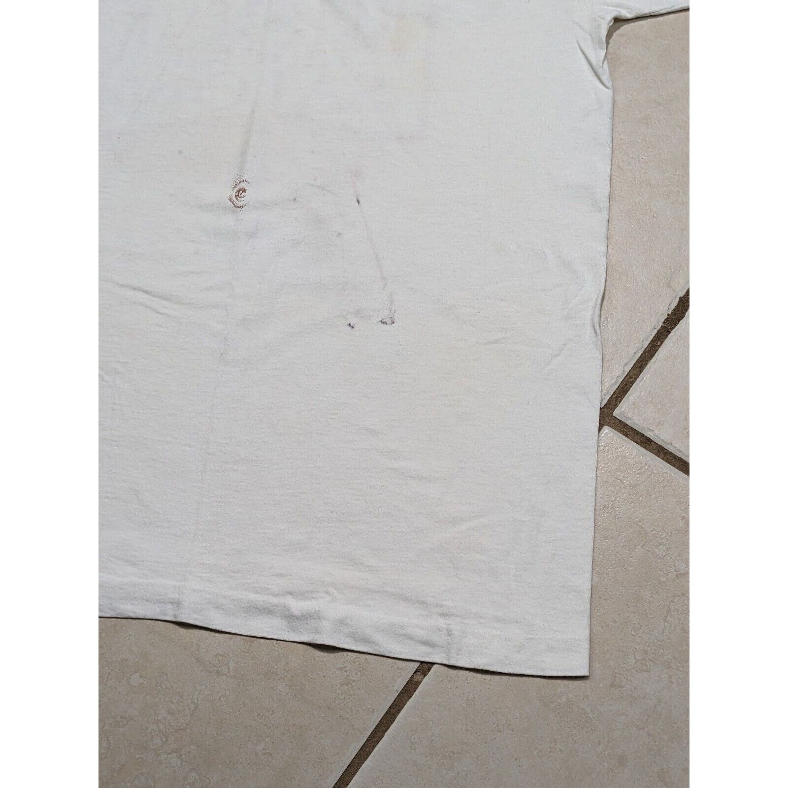 Fruit Of The Loom 1994 Redneck Farmers Tan NIPPLES Shirt 90s Tee Double Sided Size US L / EU 52-54 / 3 - 6 Thumbnail
