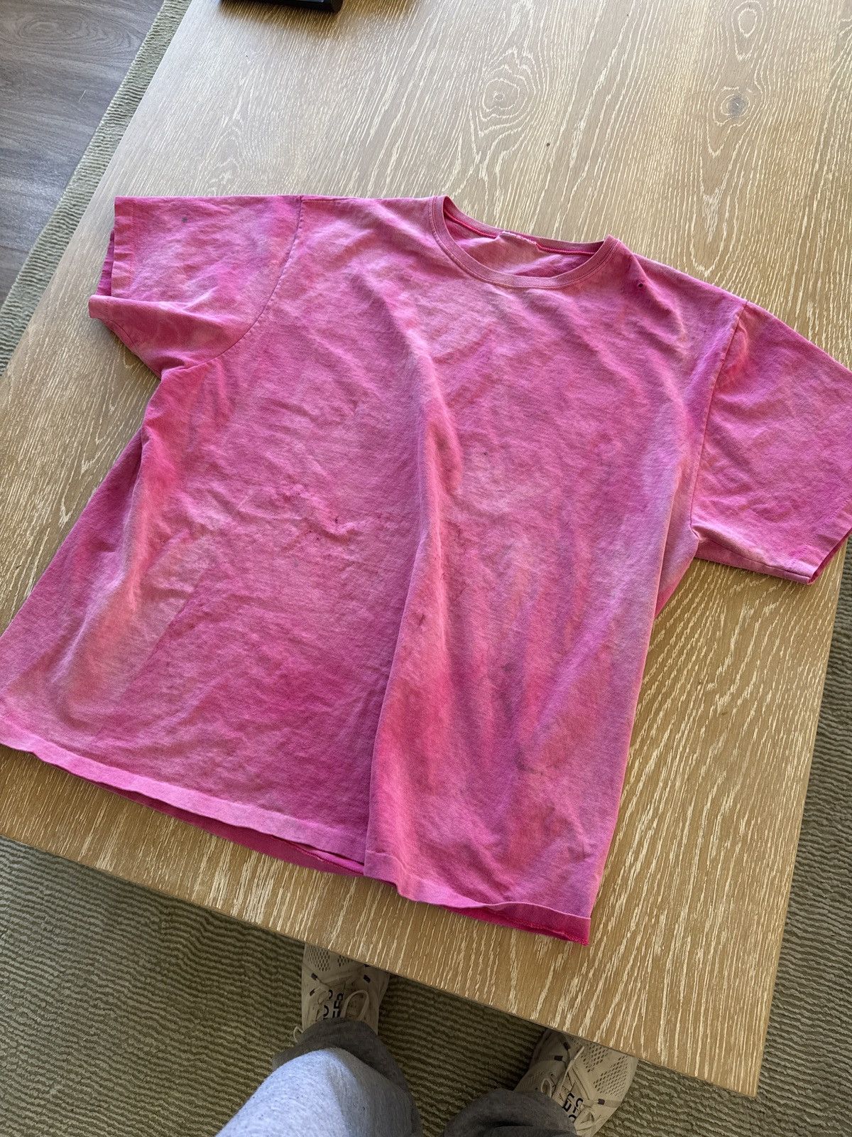 Vintage Sun Faded Pink Tee Single Stitch Size US XL / EU 56 / 4 - 5 Thumbnail