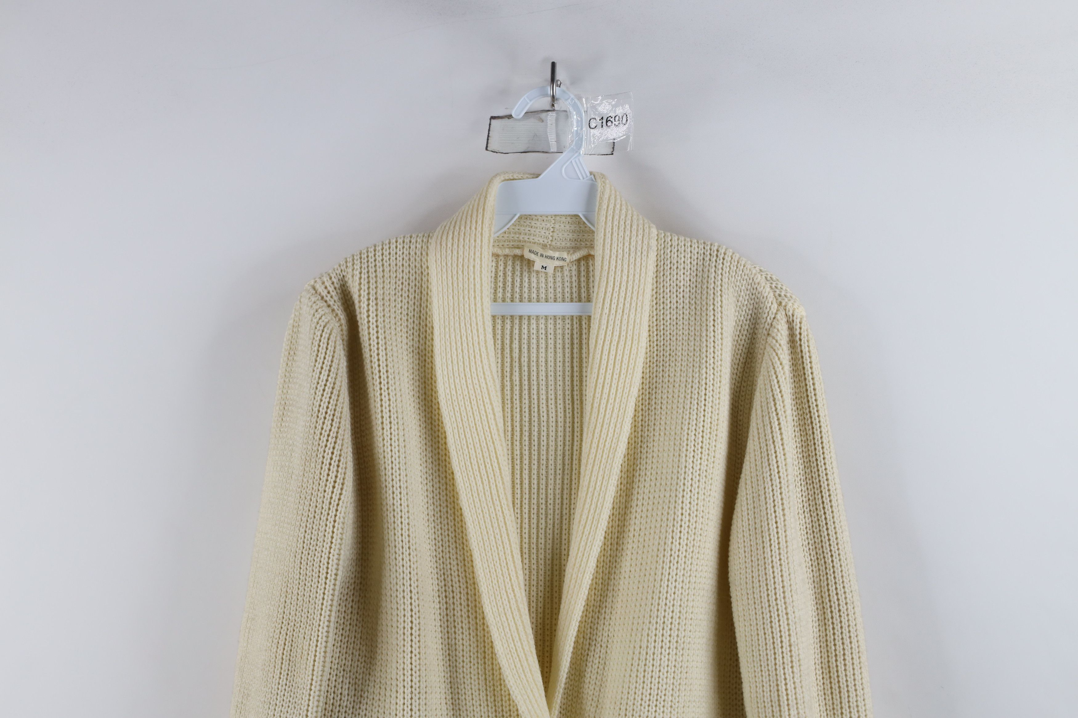 Vintage Vintage 70s Streetwear Ribbed Knit Blazer Cardigan Sweater Size M / US 6-8 / IT 42-44 - 2 Thumbnail