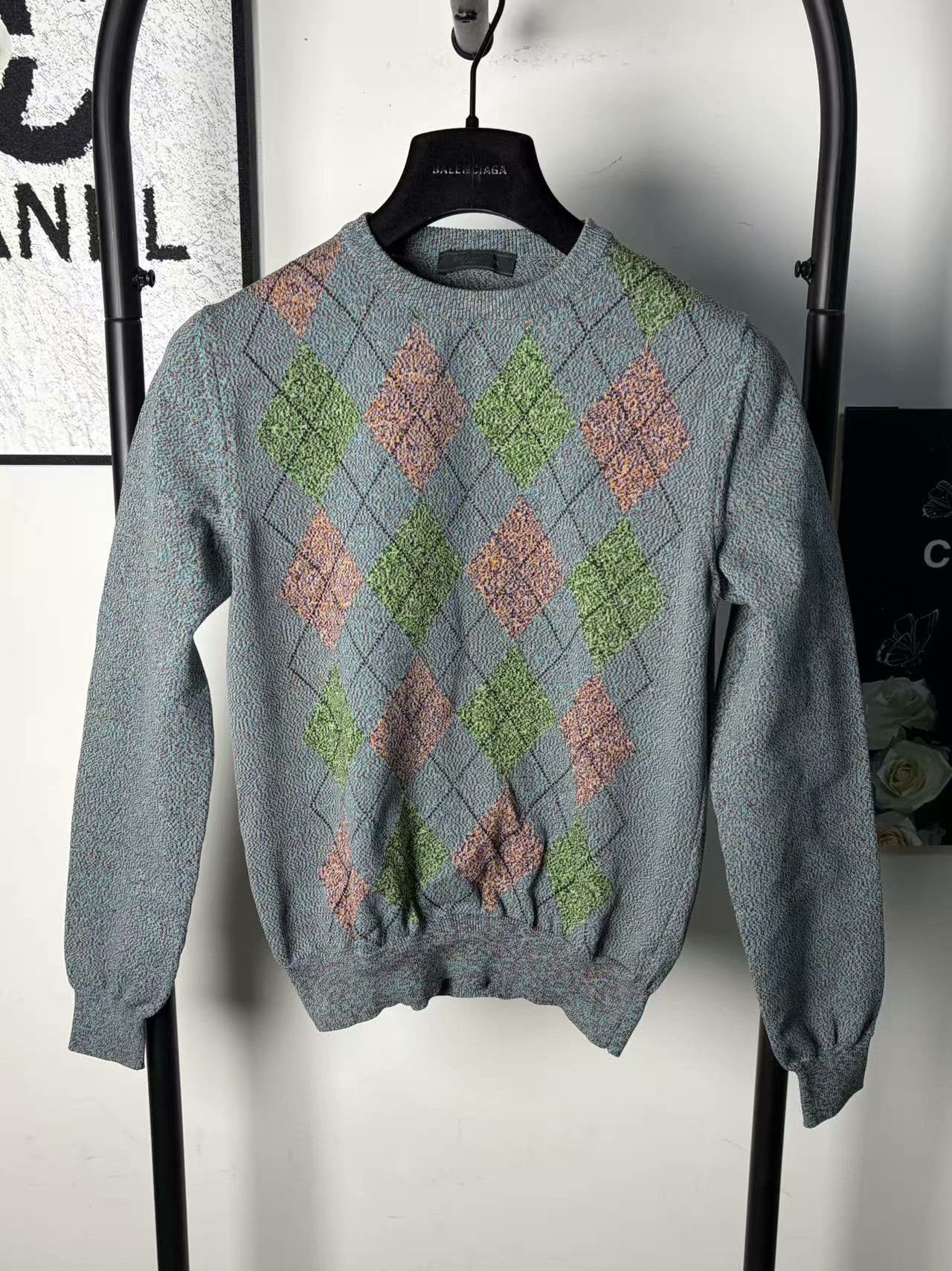 Prada Prada Knit White Sweater m Men Size US M / EU 48-50 / 2 - 1 Thumbnail