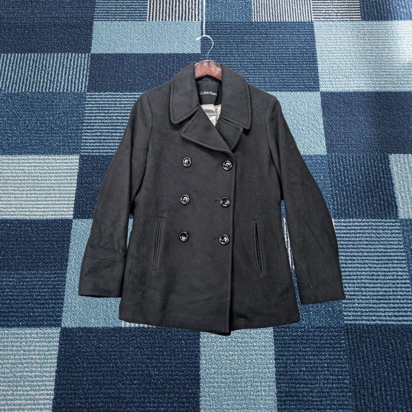 calvin klein tobacco coat Asymmetric Wool-blend For evening occasions Calvin Klein Calvin Klein Coat