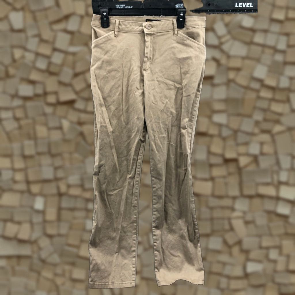 Lee Lee Chino Pants Woman Regular Size 8 Beige Straight Relaxed Modern Classic 30 in Inseam Spring Summer Fall (if applicable) Pants Ladies Womens Size 30" / US 8 / IT 44 - 1 Thumbnail