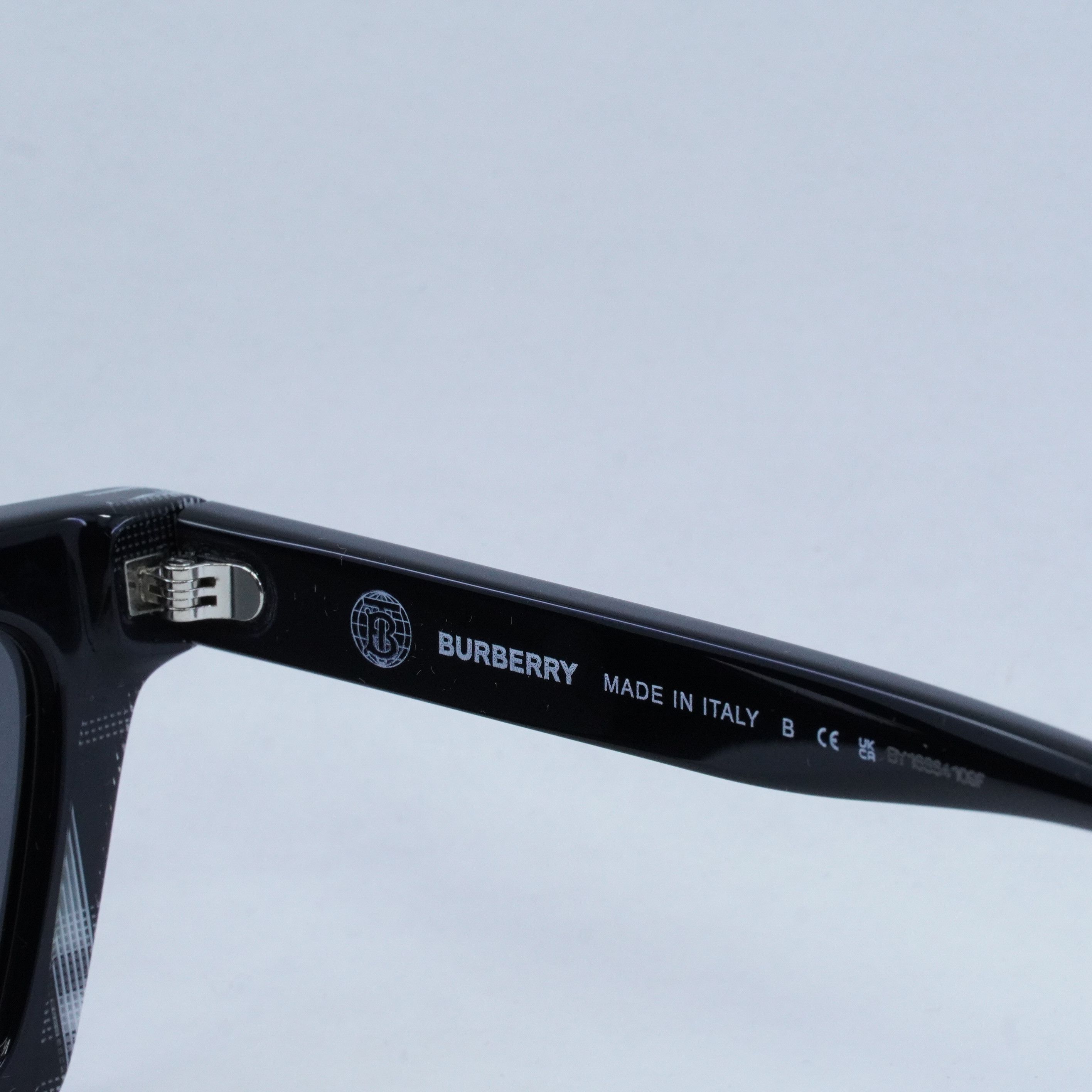 Burberry Burberry BE4392U 405187 Sunglasses Black Square Frame Size ONE SIZE - 5 Thumbnail