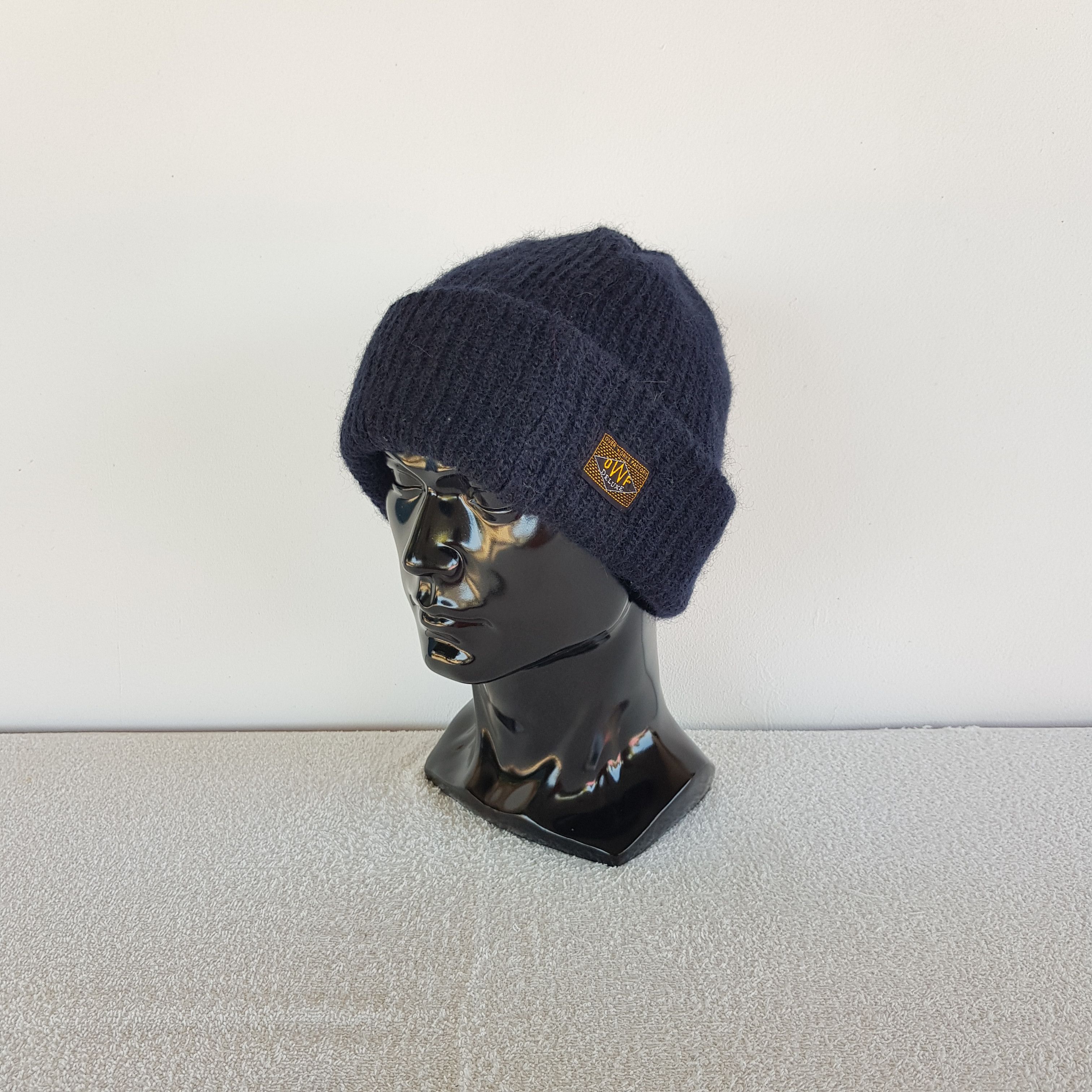 Japanese Brand Vintage OWF Wool Beanie 90s Knit Crochet Snow Caps Hats Size ONE SIZE - 1 Thumbnail
