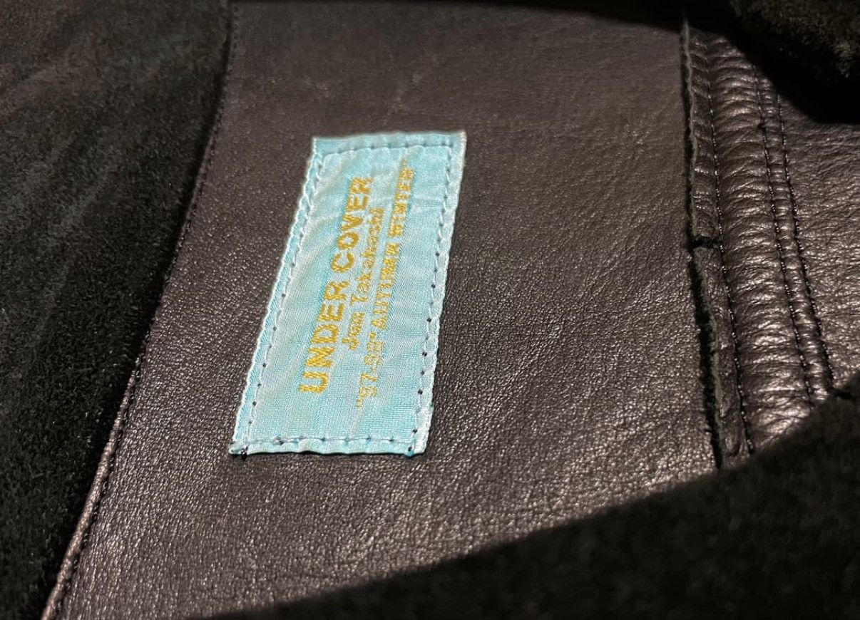 Undercover UNDERCOVER 1997 AW "LEAF" PAINTLINE COW SUEDE LEATHER JACKET Size US M / EU 48-50 / 2 - 7 Thumbnail