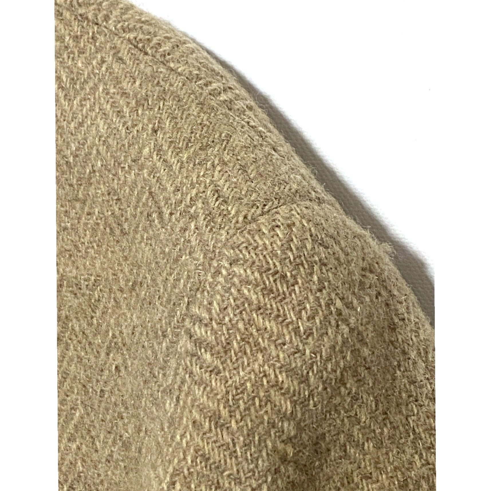 Harris Tweed VINTAGE Harris Tweed Blazer Mens 43R Wool Tweed Herringbone Tan Preppy Academia Ivy League University Blazer Mens Size 46R - 3 Thumbnail
